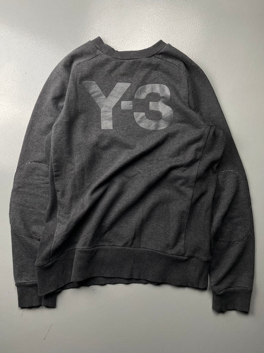 2014 Y-3 classic back logo crewneck (dark grey) - size M