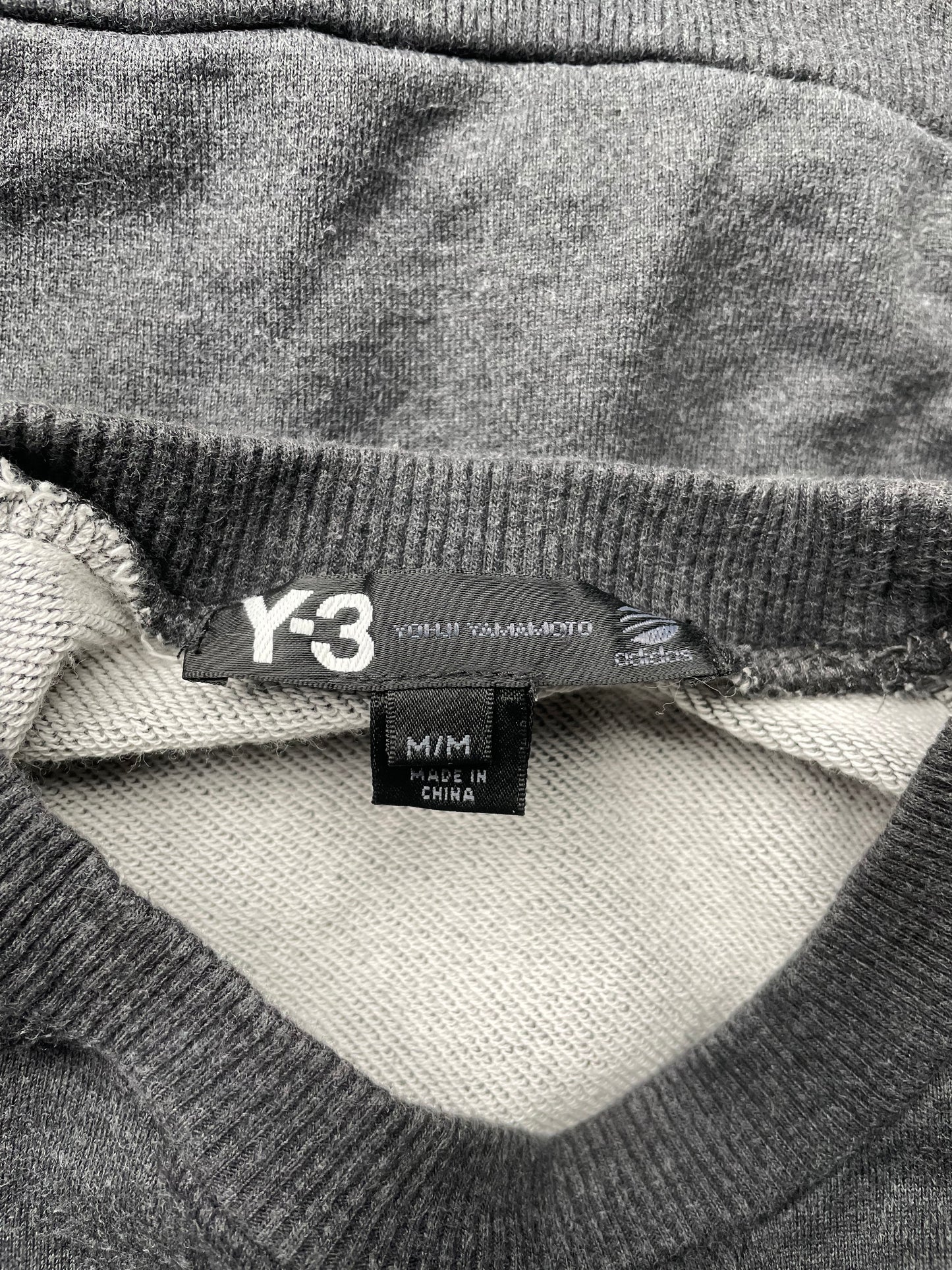 2014 Y-3 classic back logo crewneck (dark grey) - size M