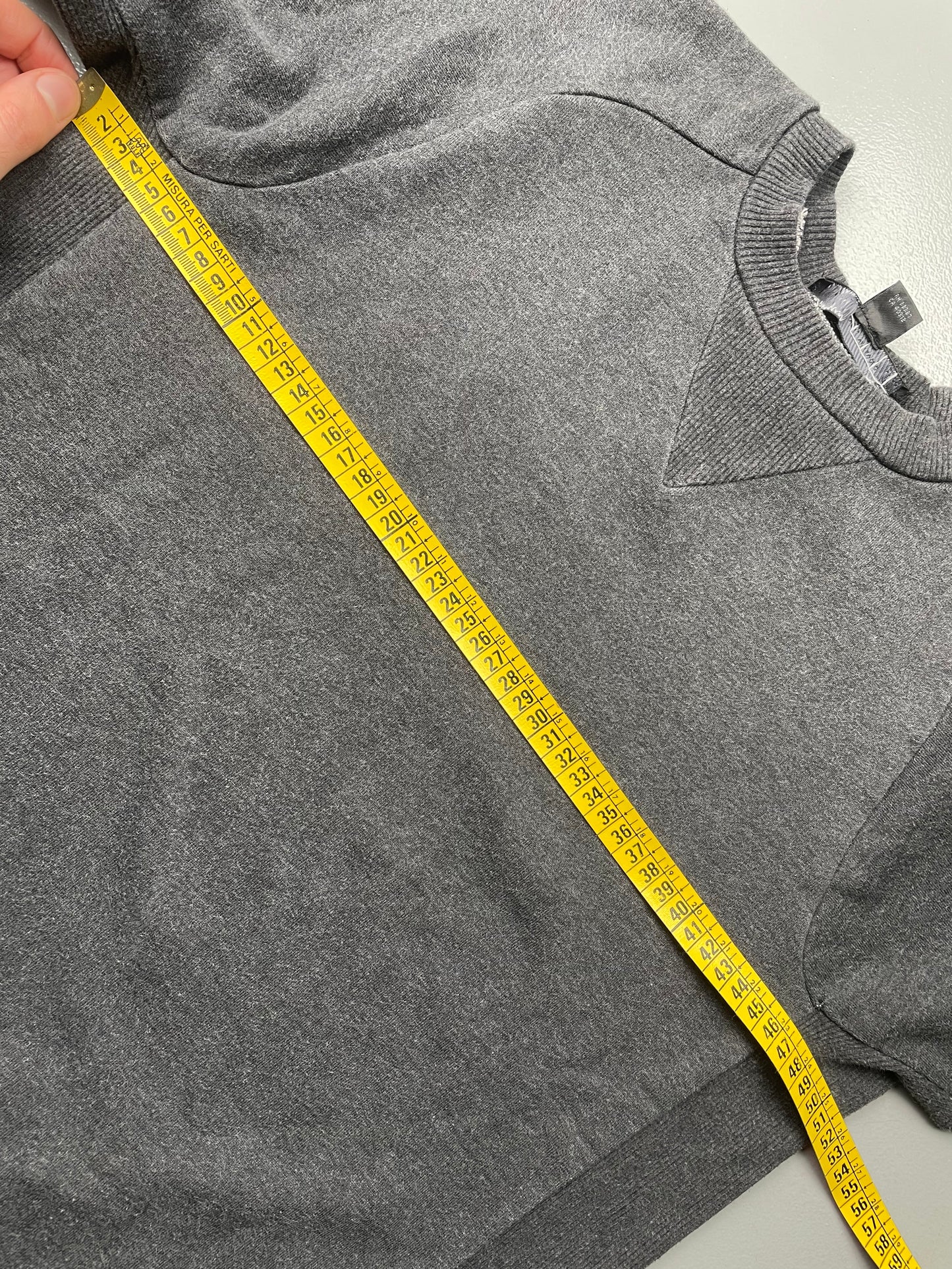 2014 Y-3 classic back logo crewneck (dark grey) - size M