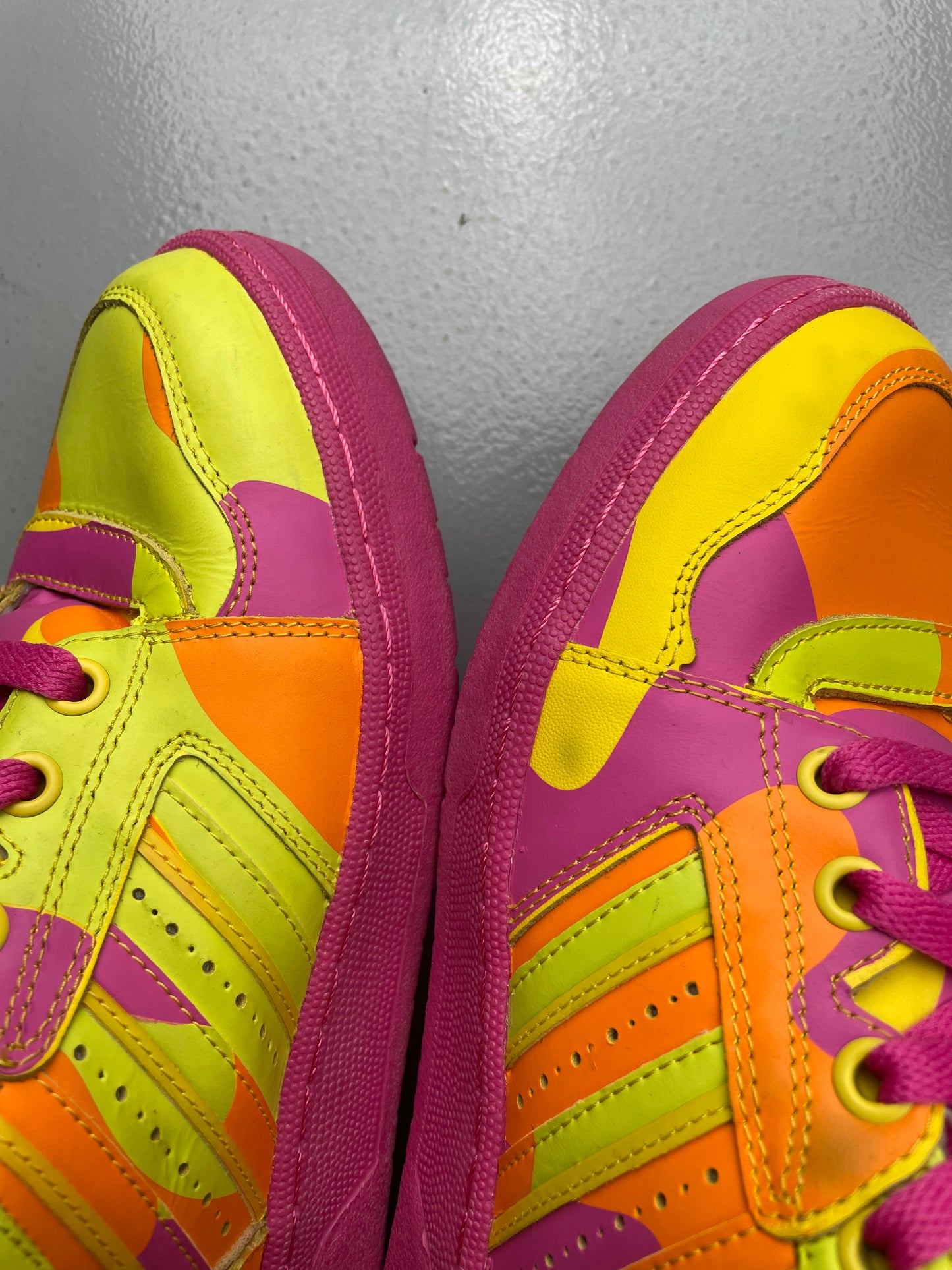 adidas Originals by Jeremy Scott A/W 2013 JS Instinct Hi Neon Camo - size 40 2/3