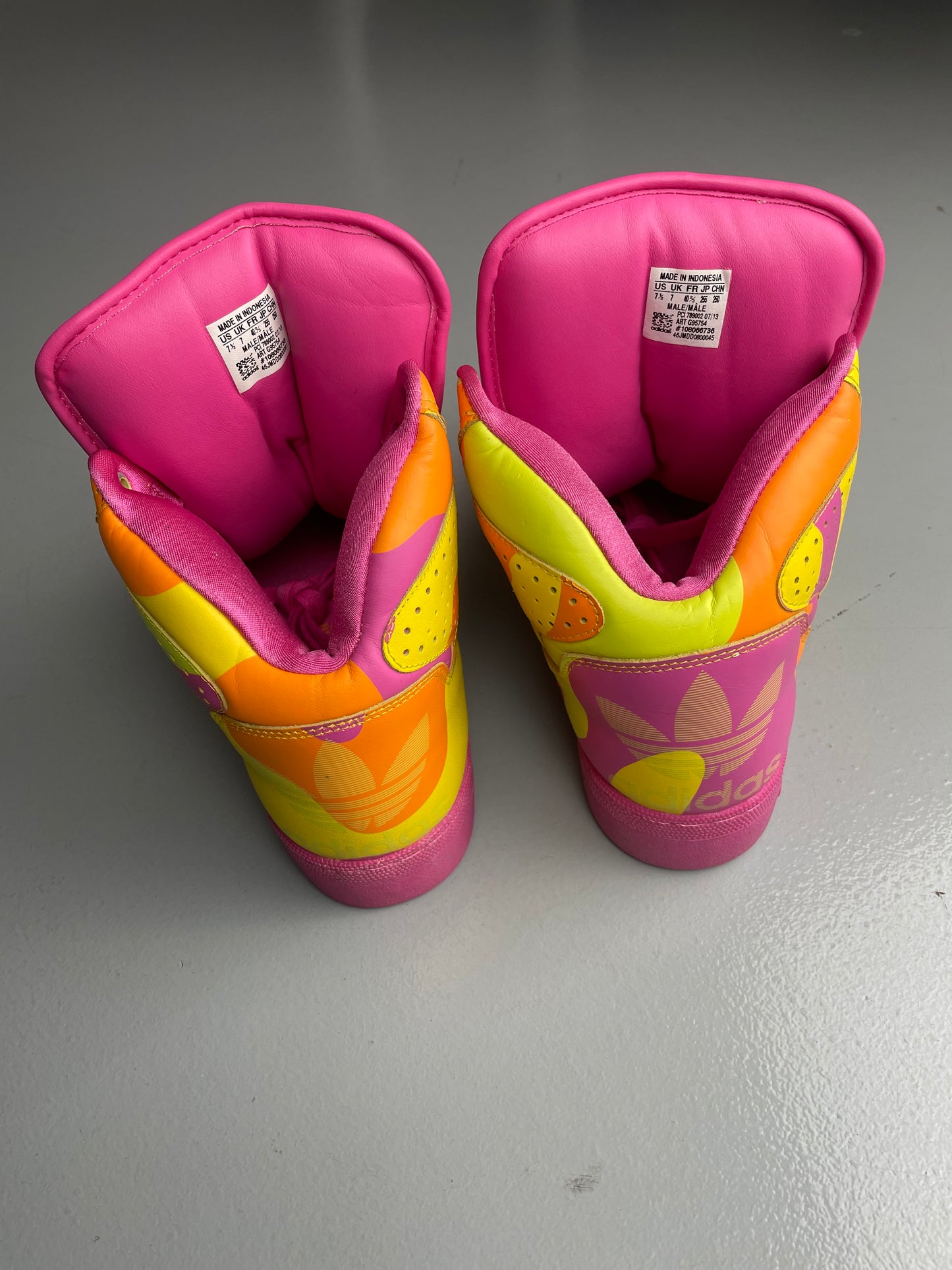 adidas Originals by Jeremy Scott A/W 2013 JS Instinct Hi Neon Camo - size 40 2/3