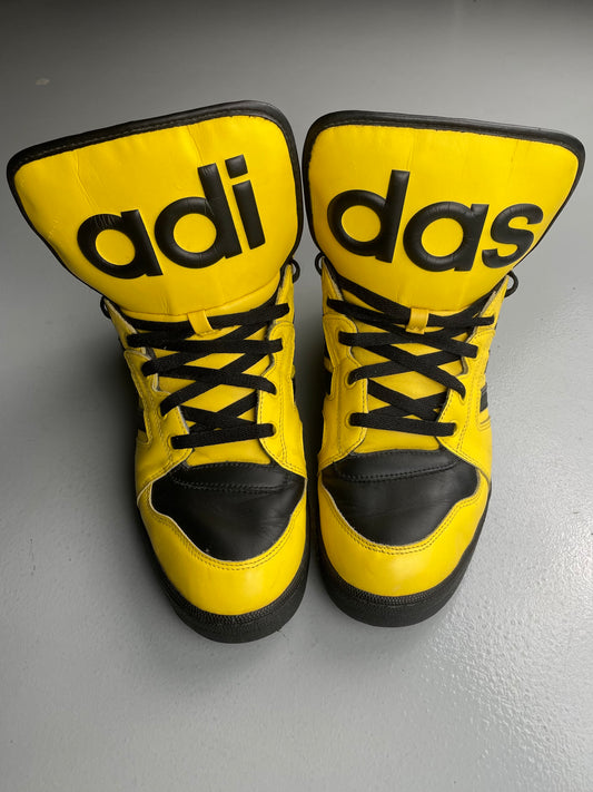 adidas Originals by Jeremy Scott S/S 2012 JS Instinct Hi (black/yellow) - size 45 1/3