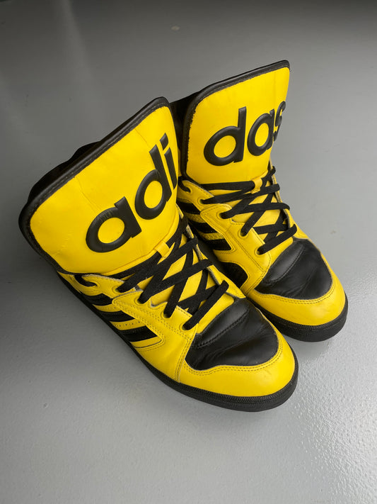 adidas Originals by Jeremy Scott S/S 2012 JS Instinct Hi (black/yellow) - size 45 1/3
