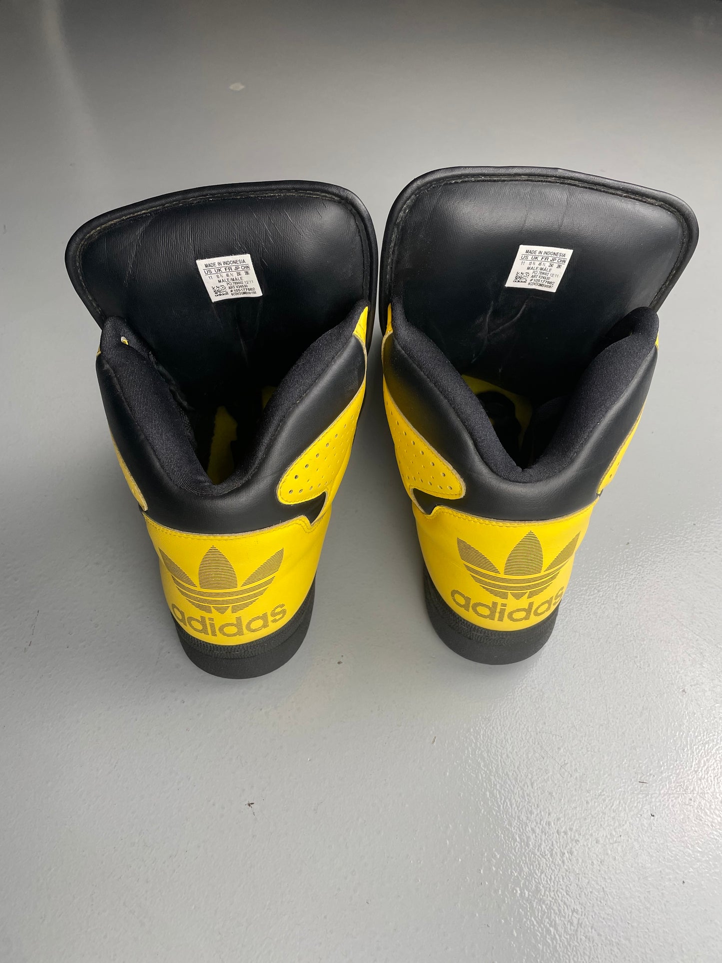 adidas Originals by Jeremy Scott S/S 2012 JS Instinct Hi (black/yellow) - size 45 1/3