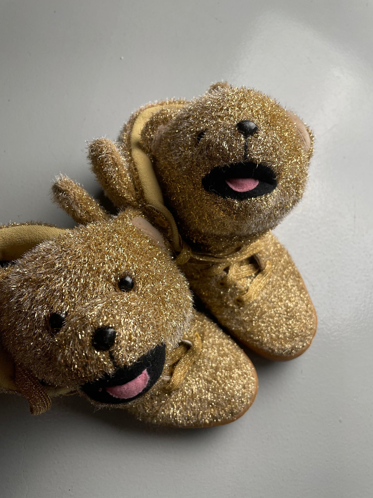 adidas Originals by Jeremy Scott A/W 2013 JS Bear "Tinsel Gold" - size 37 1/3