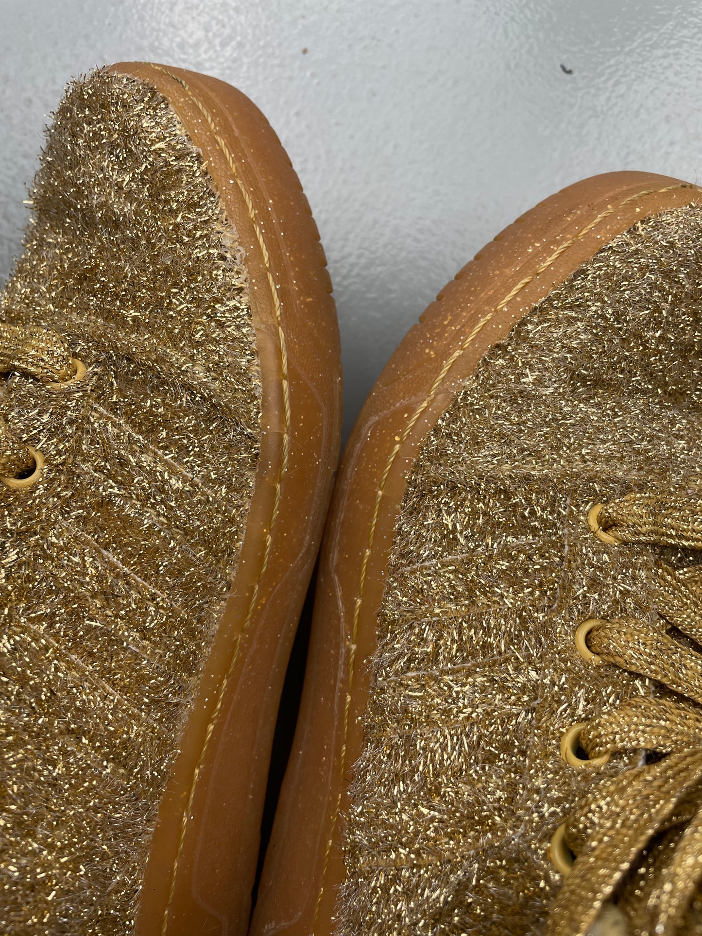 adidas Originals by Jeremy Scott A/W 2013 JS Bear "Tinsel Gold" - size 37 1/3