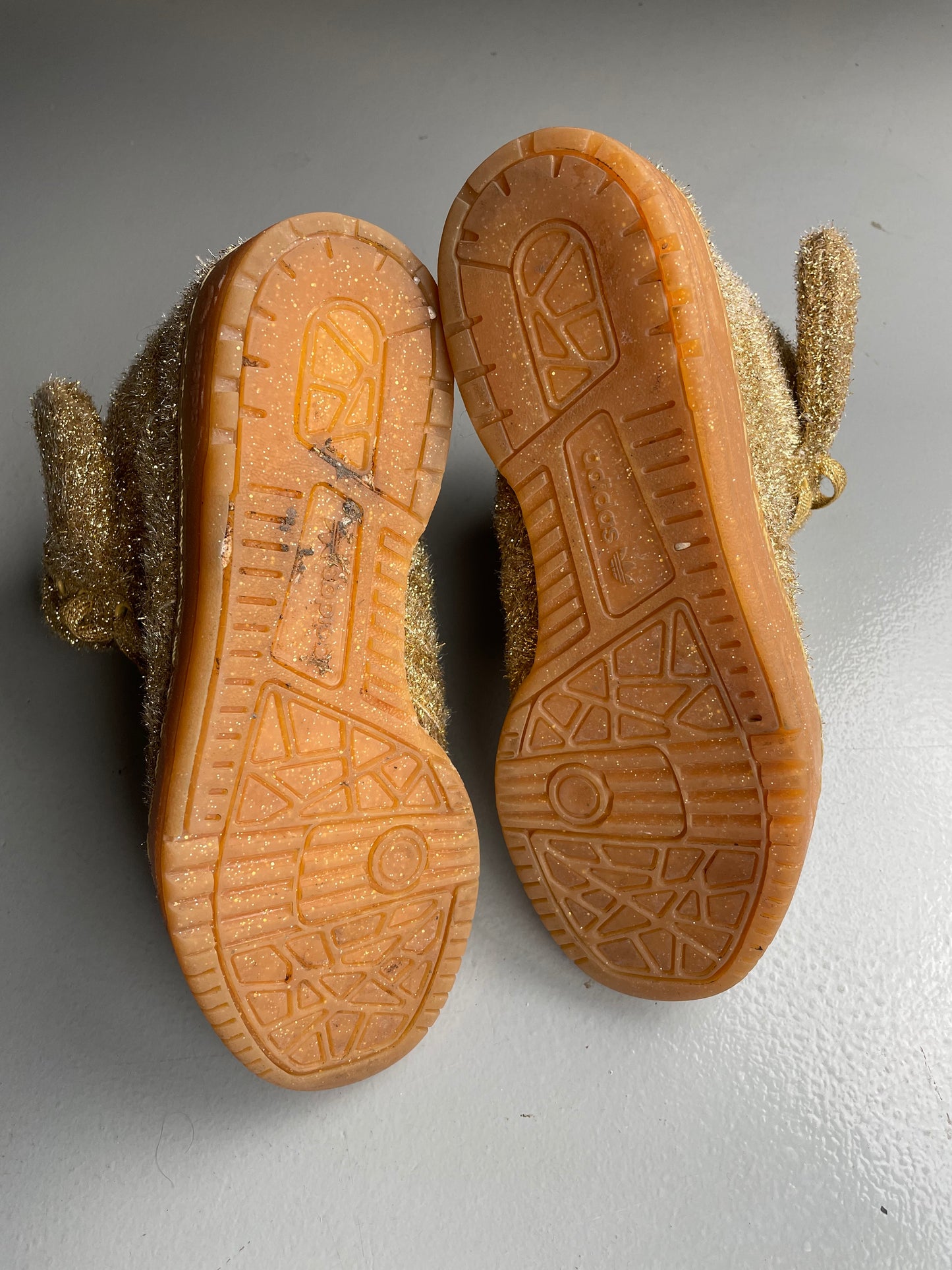 adidas Originals by Jeremy Scott A/W 2013 JS Bear "Tinsel Gold" - size 37 1/3