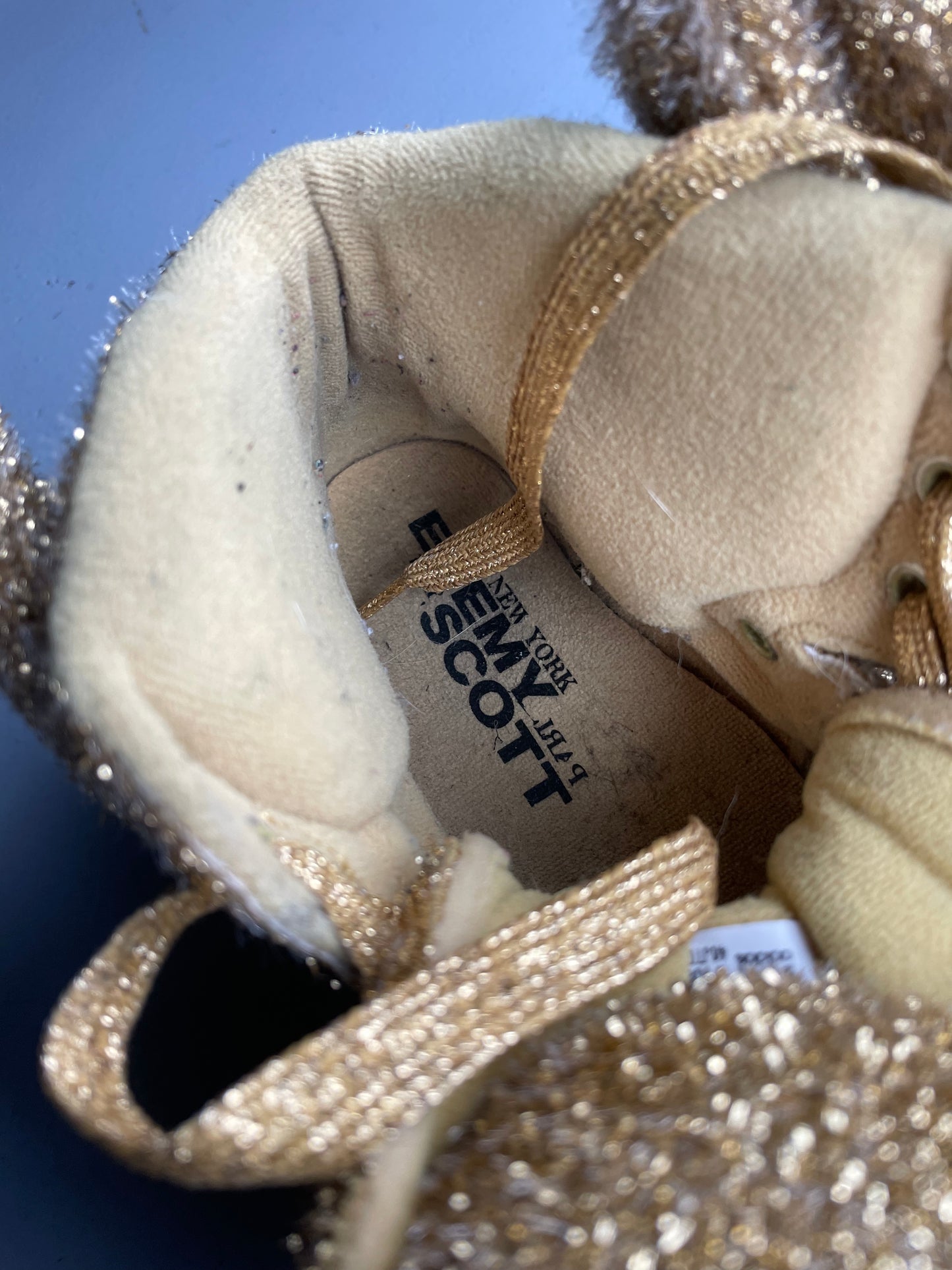 adidas Originals by Jeremy Scott A/W 2013 JS Bear "Tinsel Gold" - size 37 1/3