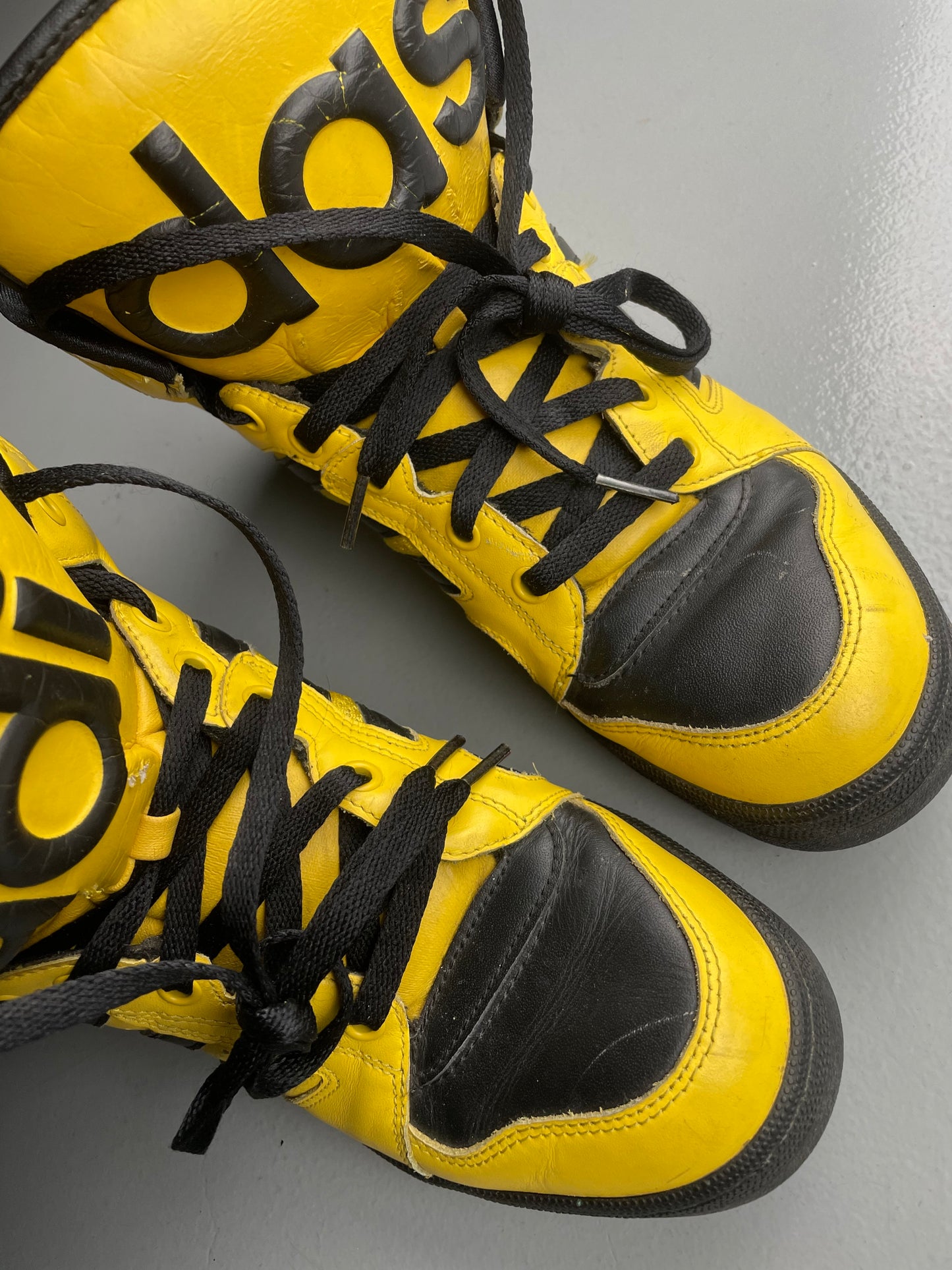adidas Originals by Jeremy Scott S/S 2012 JS Instinct Hi (black/yellow) - size 42