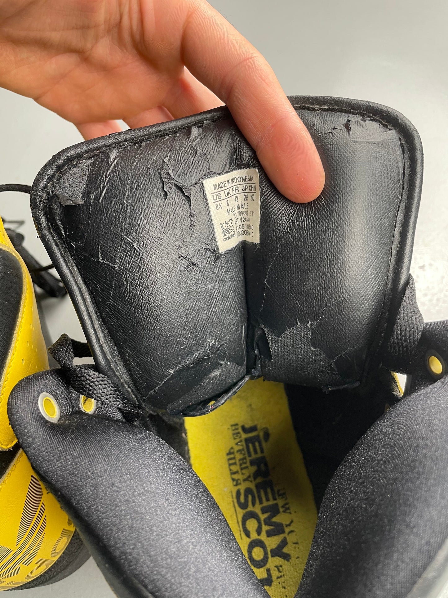 adidas Originals by Jeremy Scott S/S 2012 JS Instinct Hi (black/yellow) - size 42