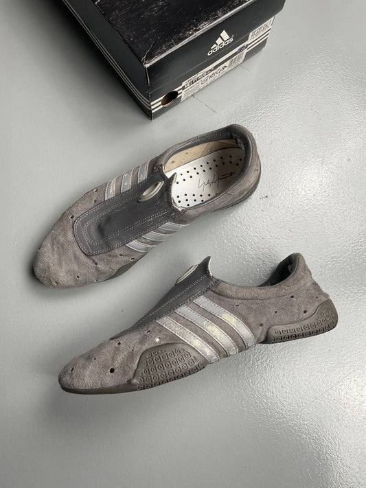 adidas X Yohji Yamamoto S/S 2002 Mei YY Nubuck - (Iron/Aluminium/Black) - size 44 2/3