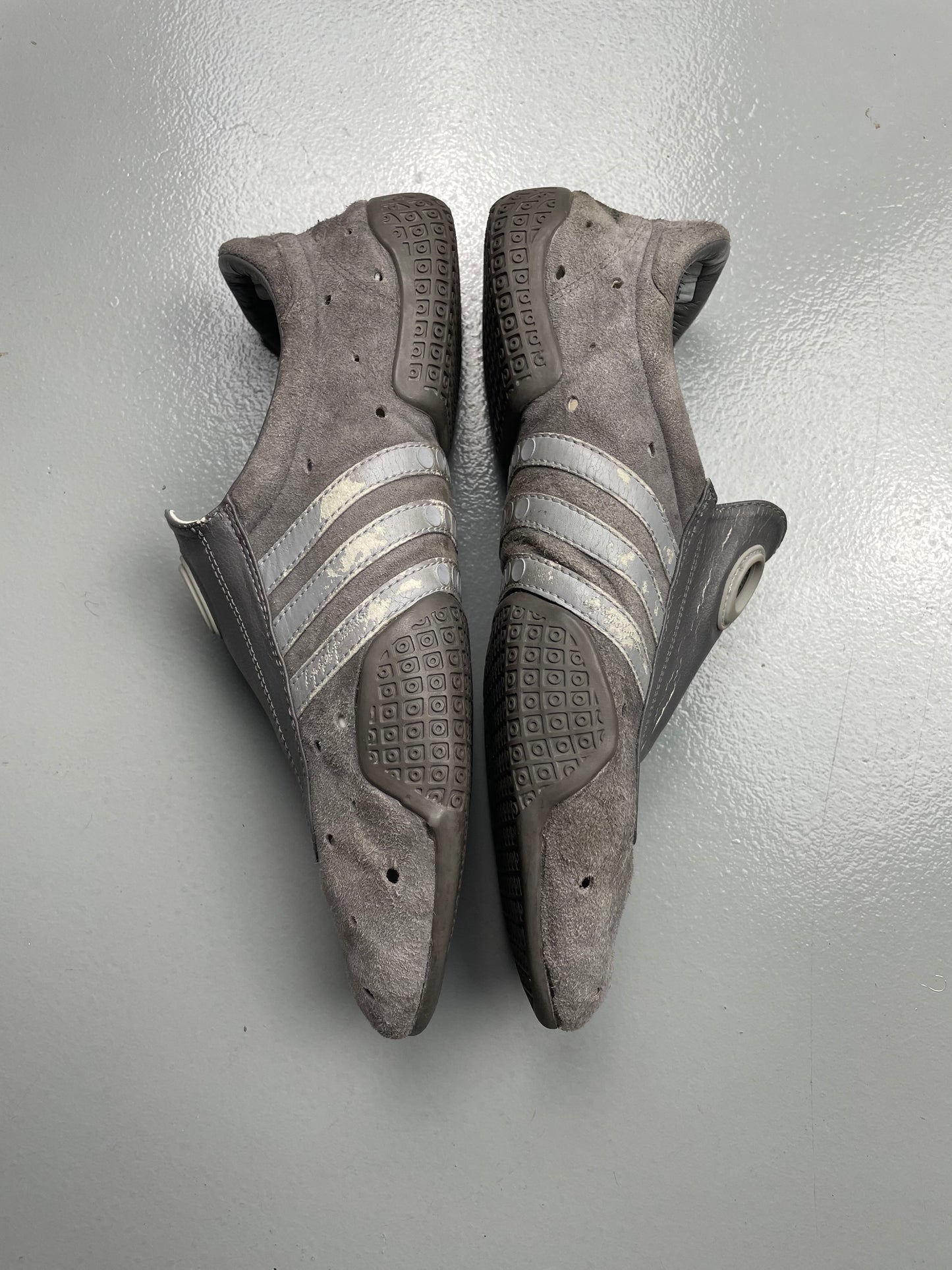adidas X Yohji Yamamoto S/S 2002 Mei YY Nubuck - (Iron/Aluminium/Black) - size 44 2/3