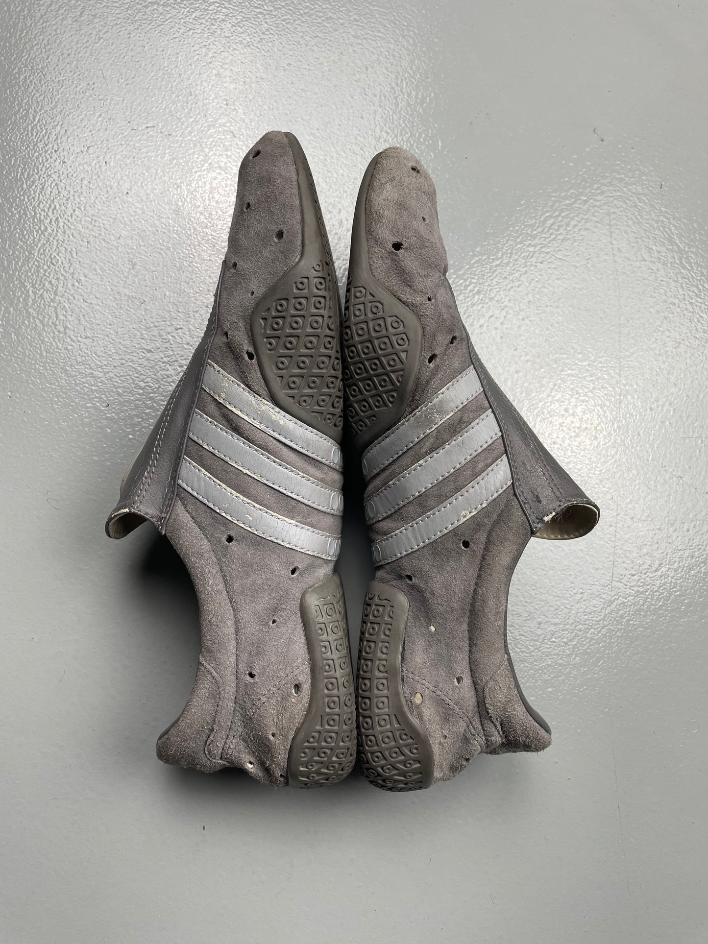 adidas X Yohji Yamamoto S/S 2002 Mei YY Nubuck - (Iron/Aluminium/Black) - size 44 2/3