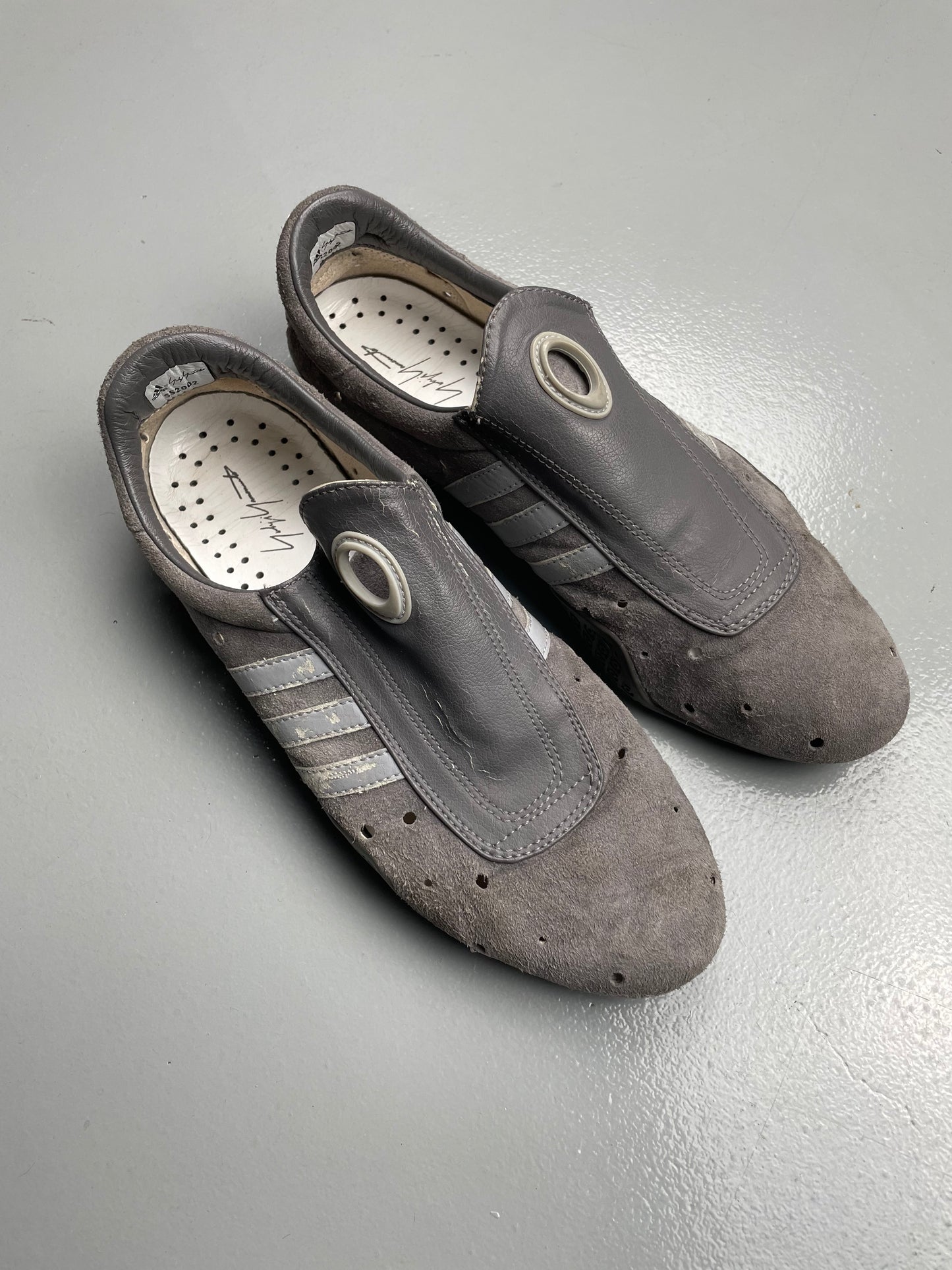adidas X Yohji Yamamoto S/S 2002 Mei YY Nubuck - (Iron/Aluminium/Black) - size 44 2/3