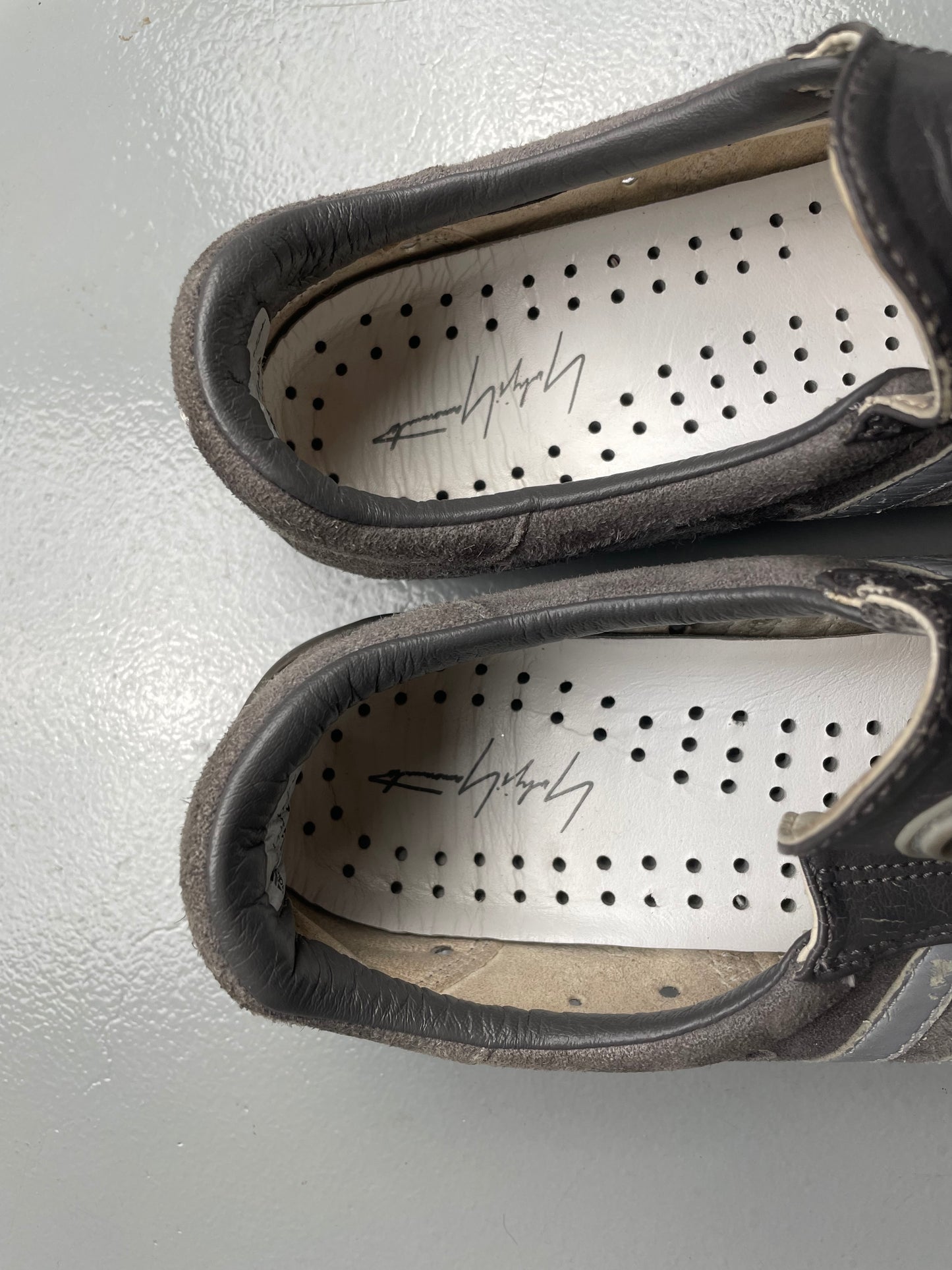 adidas X Yohji Yamamoto S/S 2002 Mei YY Nubuck - (Iron/Aluminium/Black) - size 44 2/3