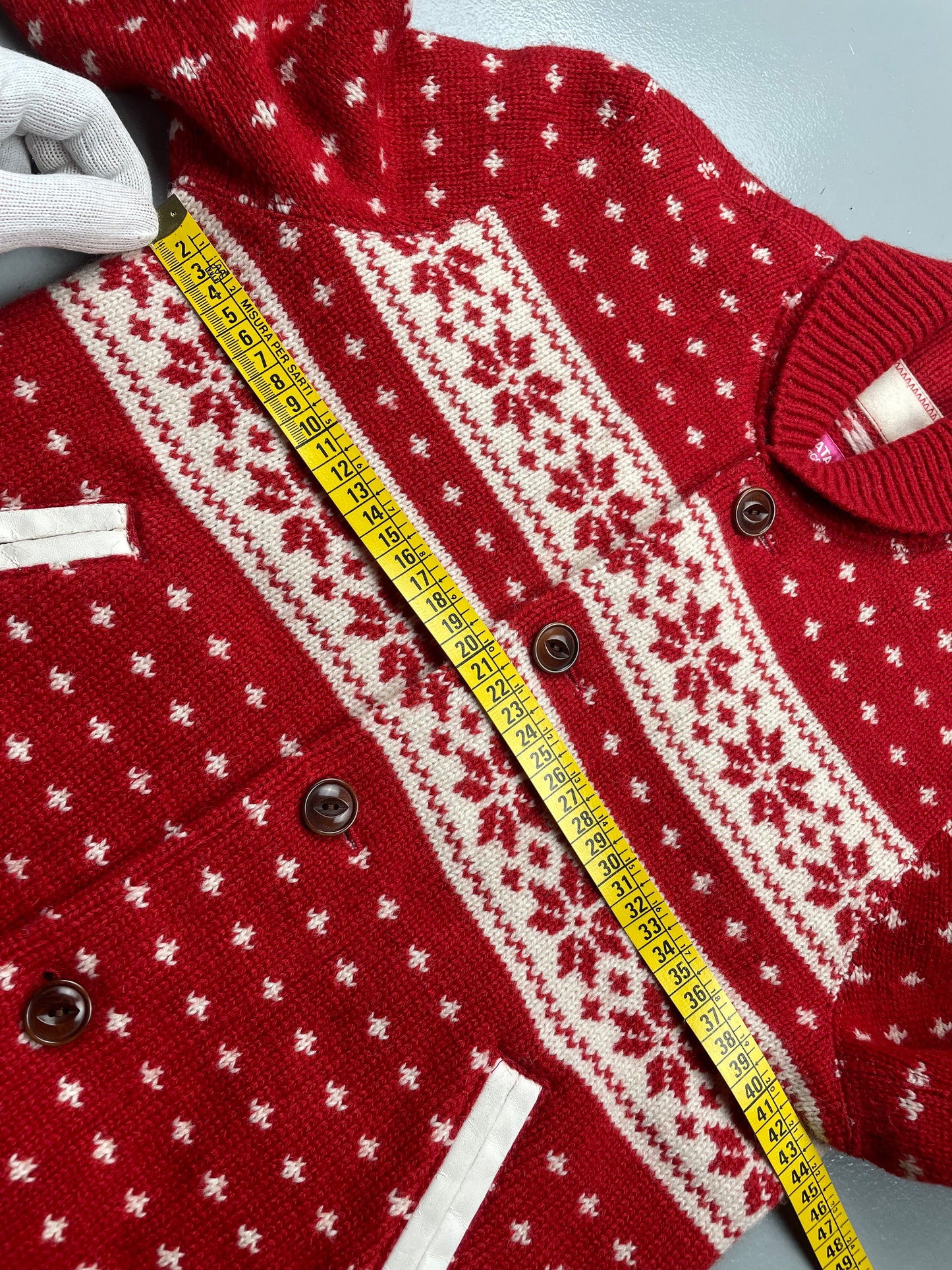 Junya Watanabe MAN Pink A/W 2011 wool knit sweater - women's size S