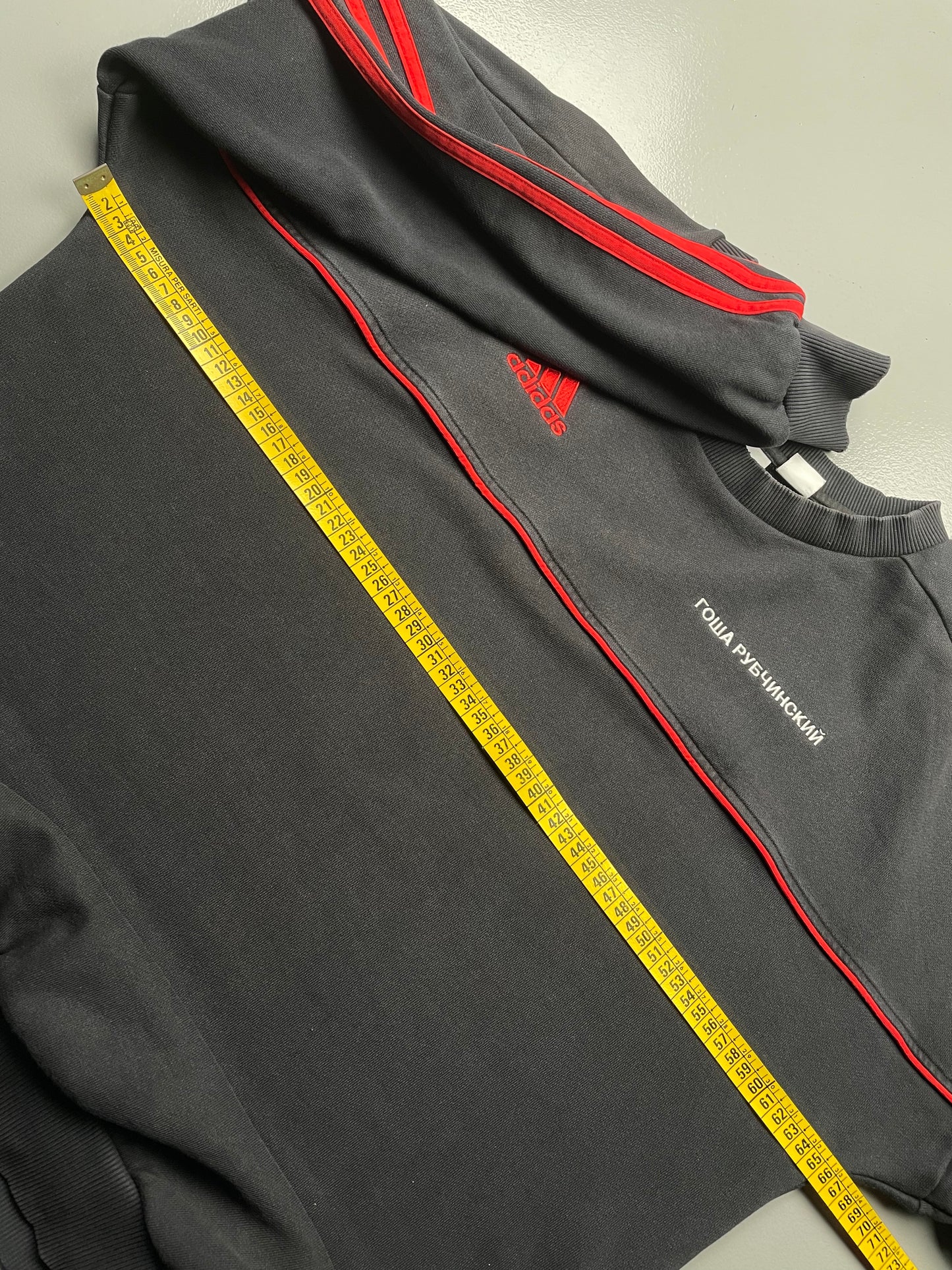 adidas X Gosha Rubchinskiy A/W 2017 logo crewneck (black) - size M