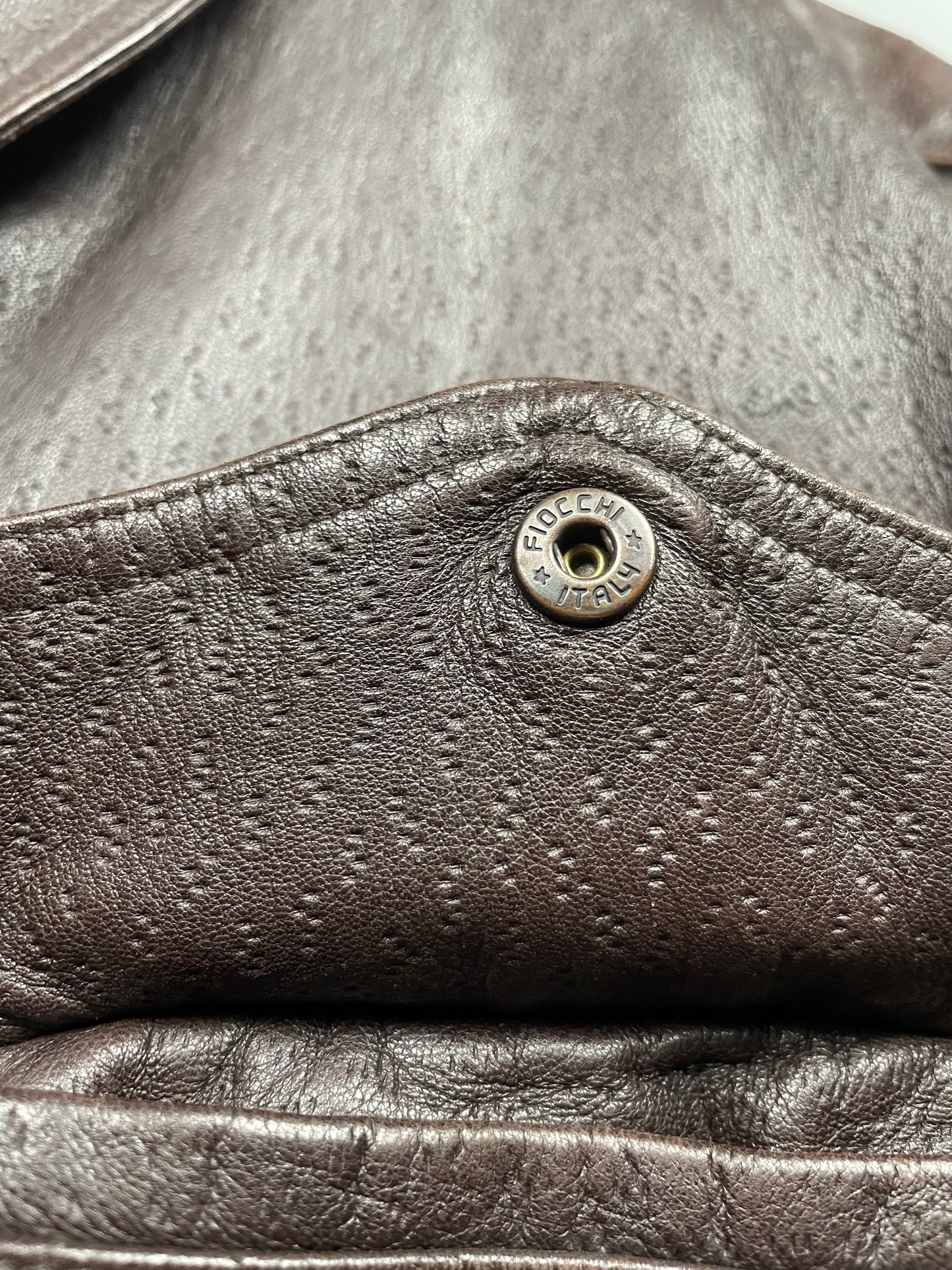 vintage Giorgio Armani leather bomber jacket