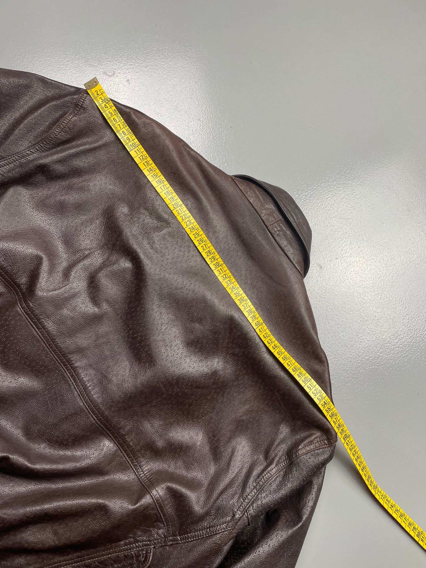 vintage Giorgio Armani leather bomber jacket