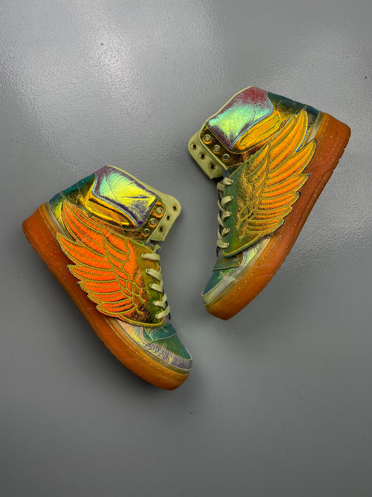 adidas Originals by Jeremy Scott S/S 2014 JS Wings "Gold Foil" - size 44 2/3