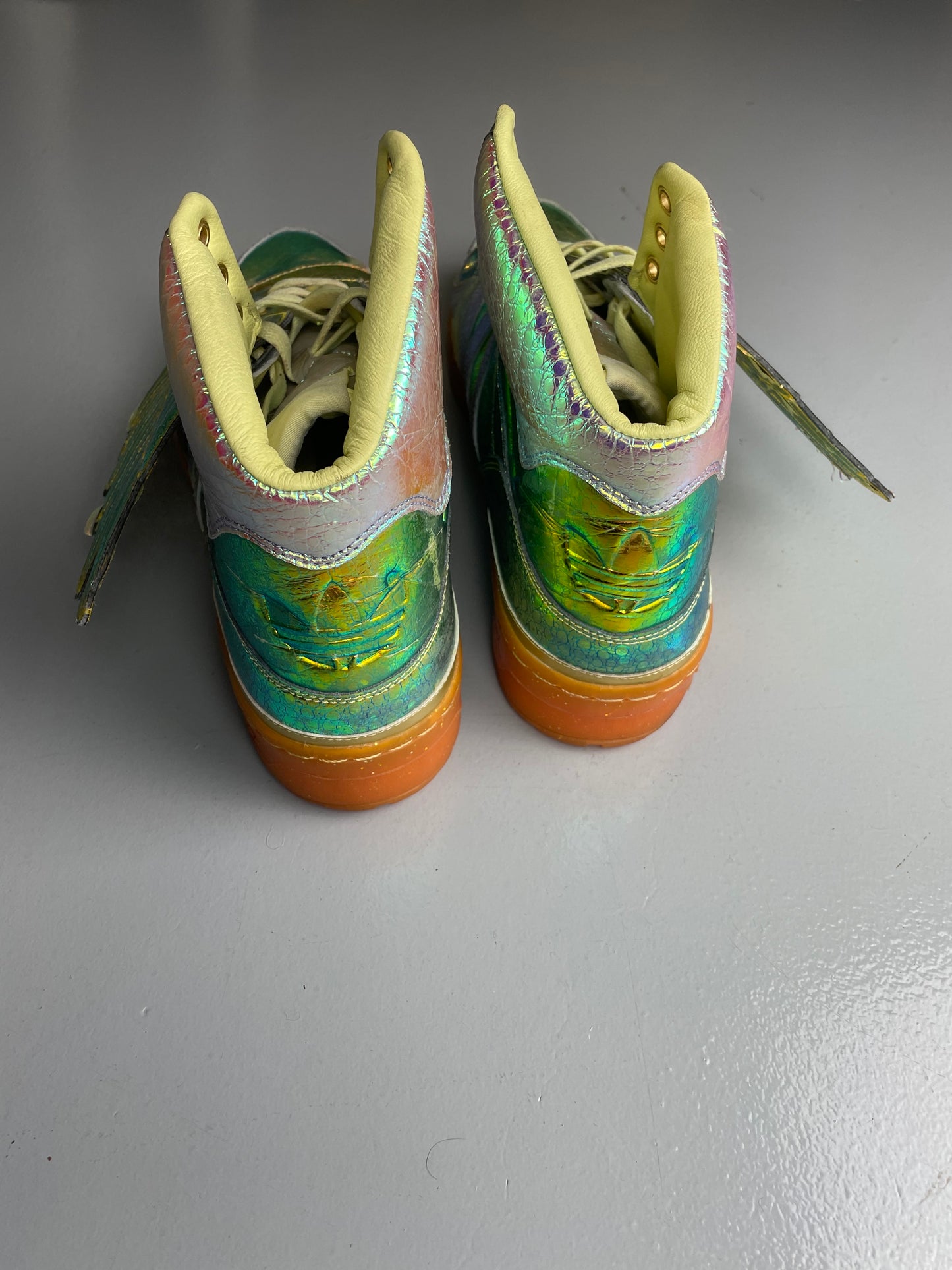 adidas Originals by Jeremy Scott S/S 2014 JS Wings "Gold Foil" - size 44 2/3