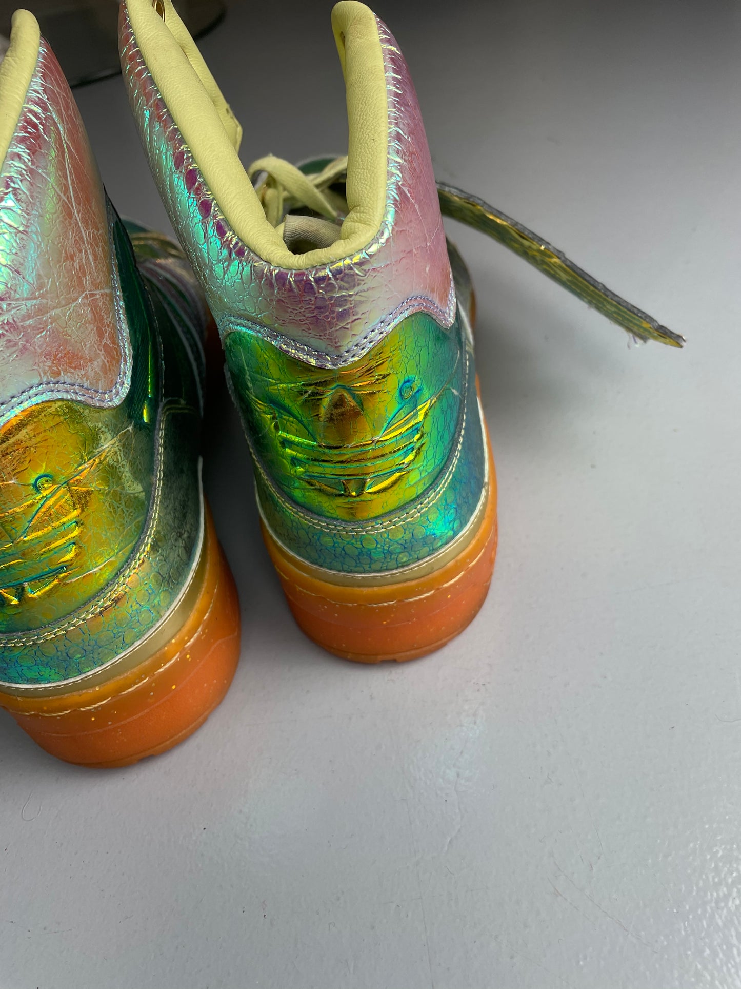 adidas Originals by Jeremy Scott S/S 2014 JS Wings "Gold Foil" - size 44 2/3