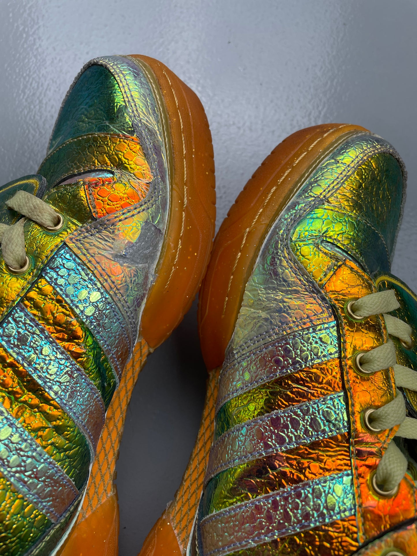 adidas Originals by Jeremy Scott S/S 2014 JS Wings "Gold Foil" - size 44 2/3