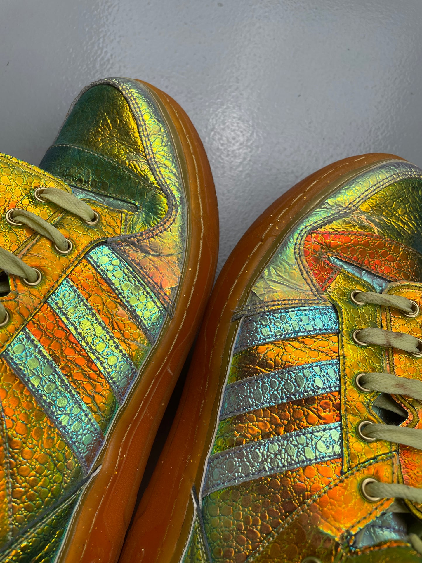 adidas Originals by Jeremy Scott S/S 2014 JS Wings "Gold Foil" - size 44 2/3