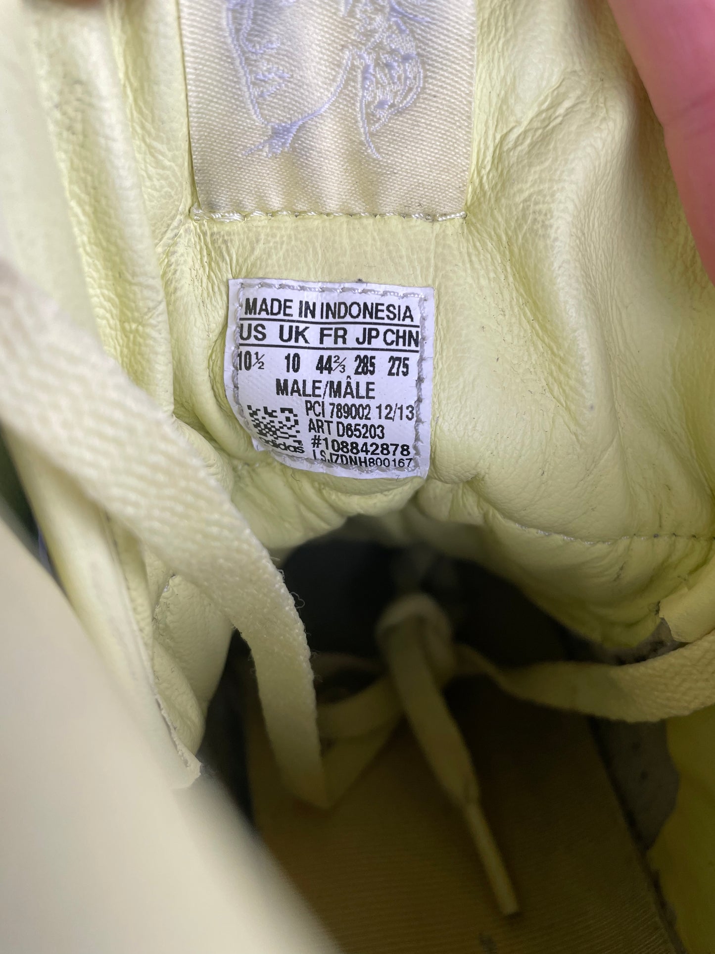 adidas Originals by Jeremy Scott S/S 2014 JS Wings "Gold Foil" - size 44 2/3