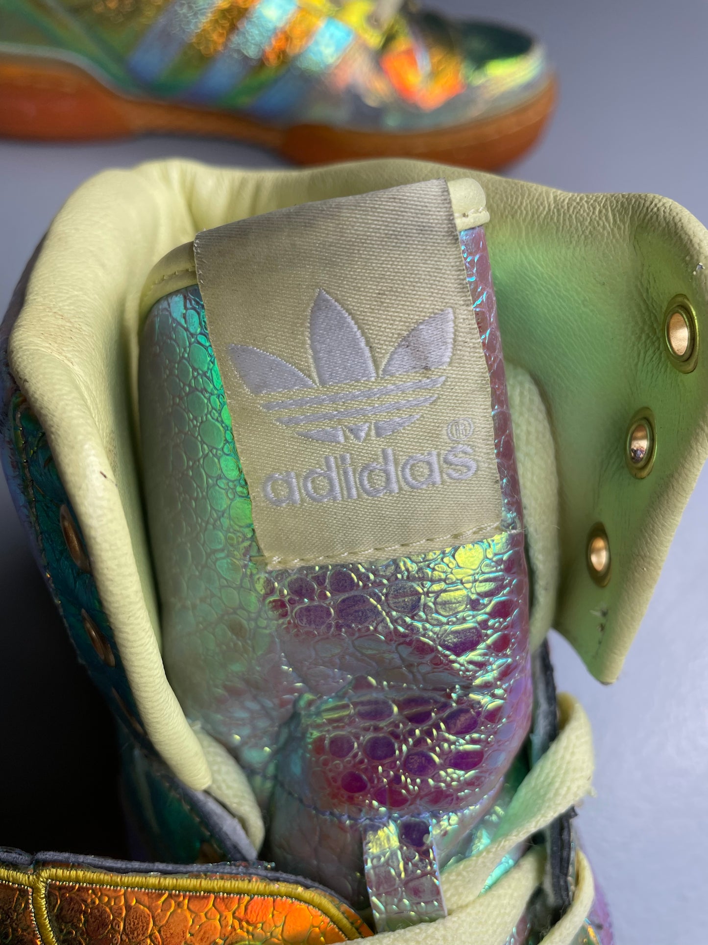 adidas Originals by Jeremy Scott S/S 2014 JS Wings "Gold Foil" - size 44 2/3
