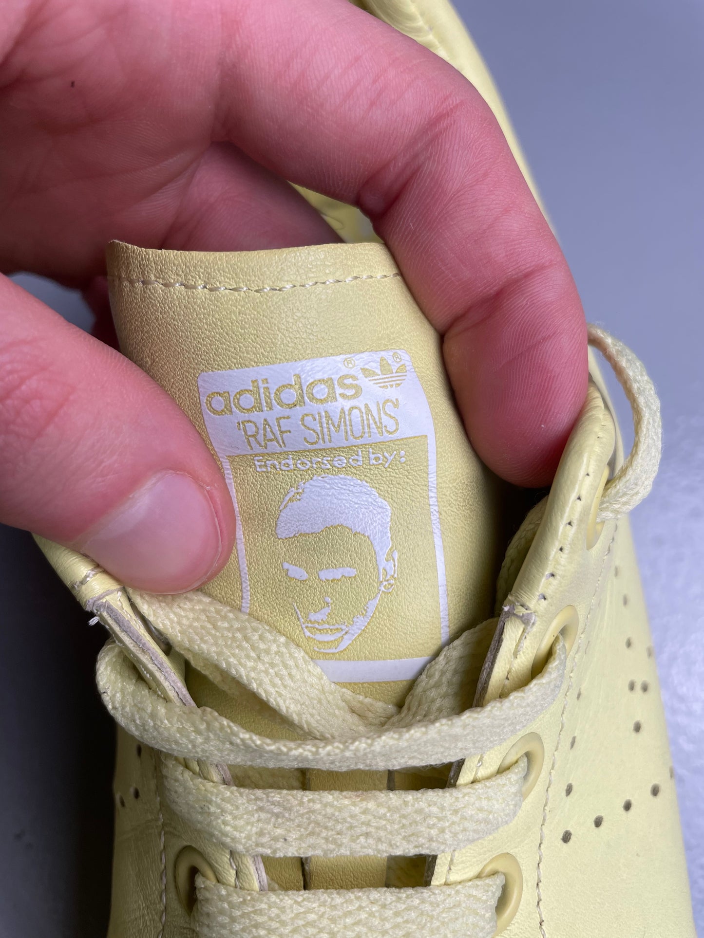 adidas X Raf Simons S/S 2016 Stan Smith (Blush Yellow) - size 41 1/3