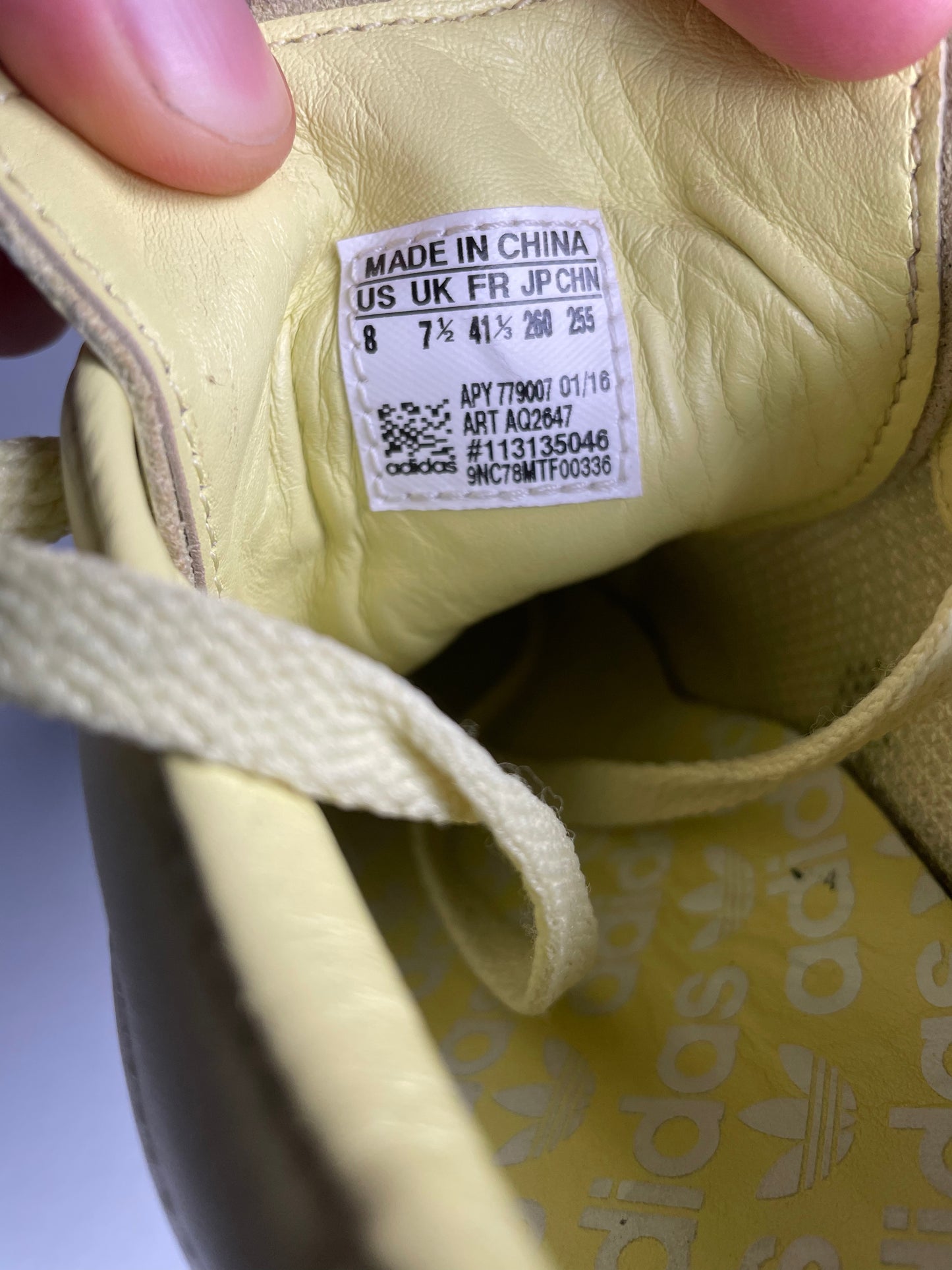 adidas X Raf Simons S/S 2016 Stan Smith (Blush Yellow) - size 41 1/3