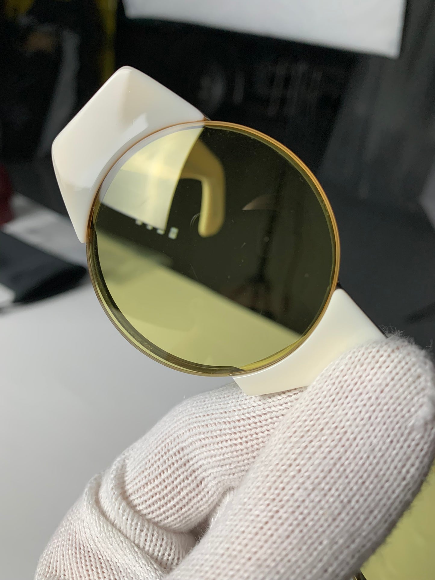 SUPER by Retrosuperfuture X Gosha Rubchinskiy - S/S 2017 - 0AQ sunglasses (white/yellow)