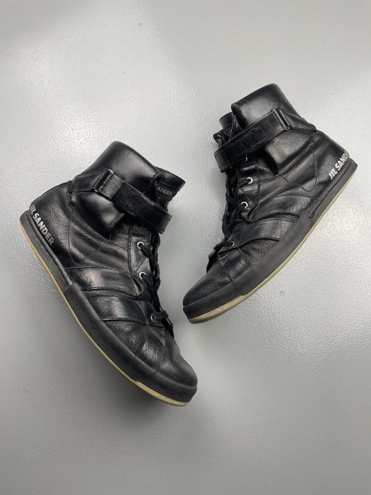 vintage Jil Sander leather high top sneakers - size 42.5