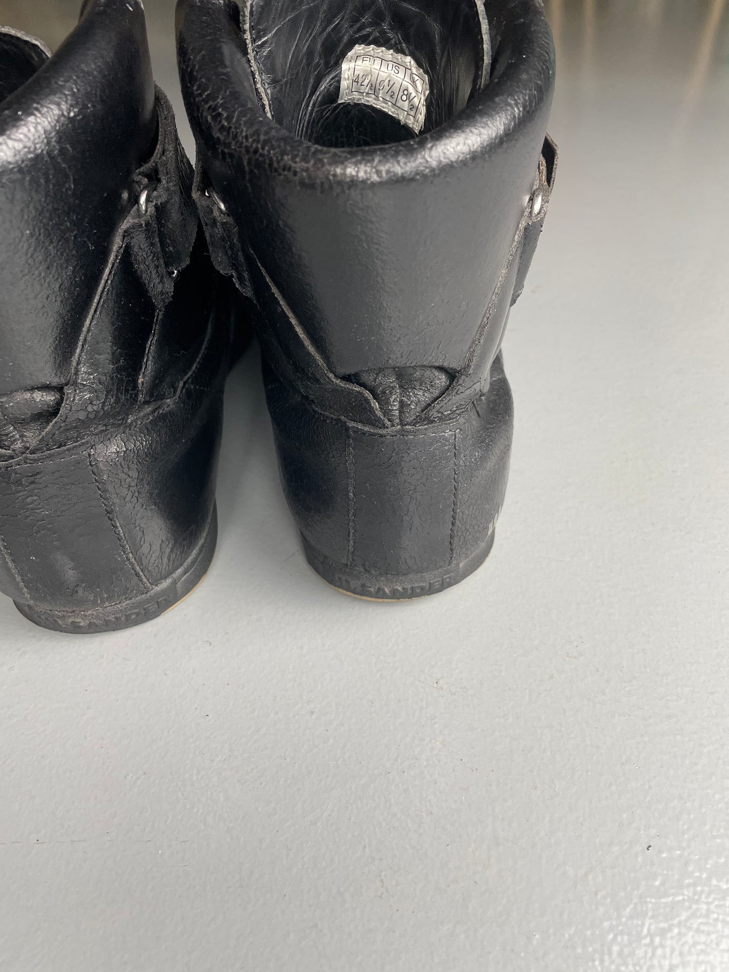 vintage Jil Sander leather high top sneakers - size 42.5
