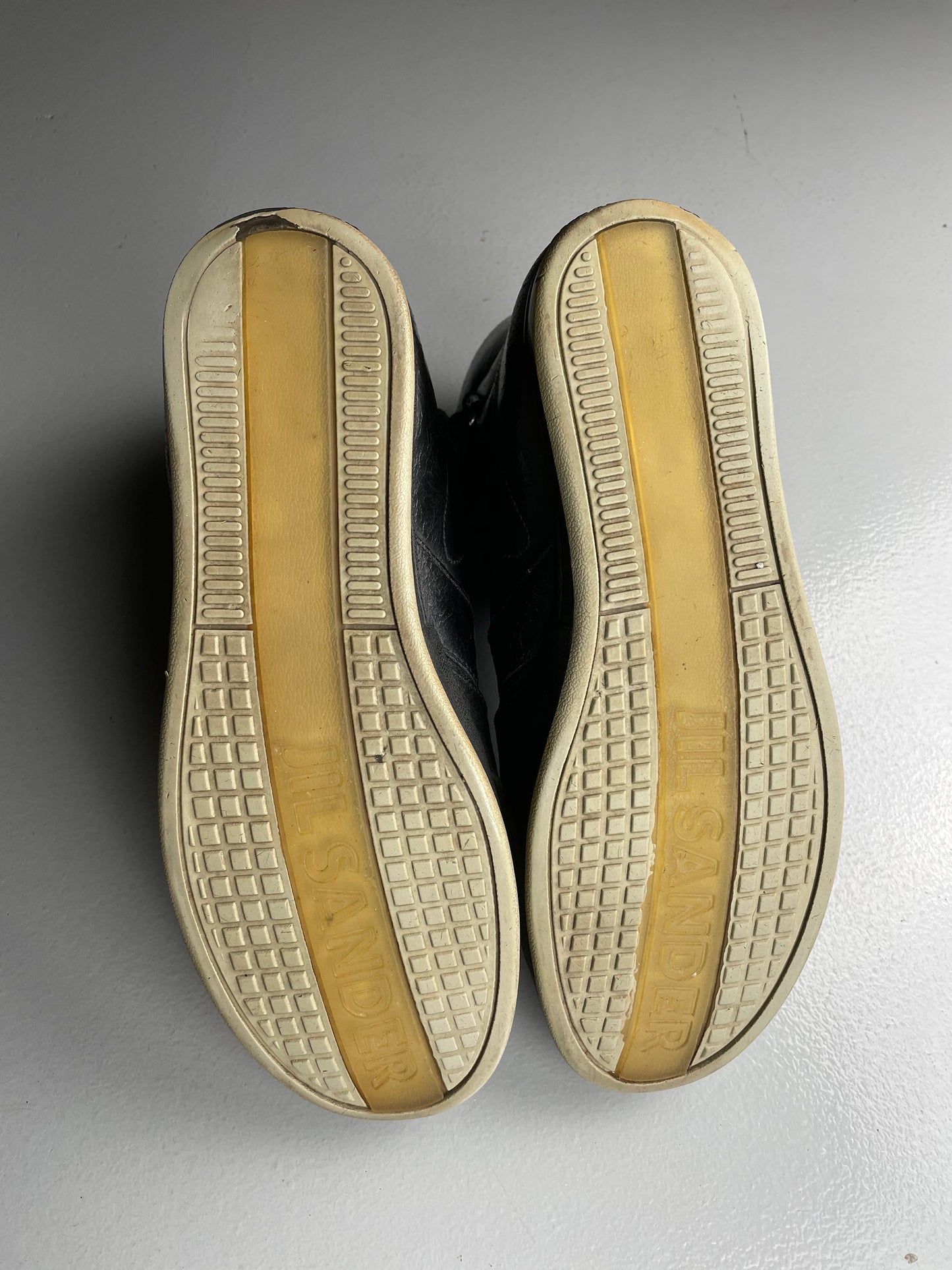 vintage Jil Sander leather high top sneakers - size 42.5