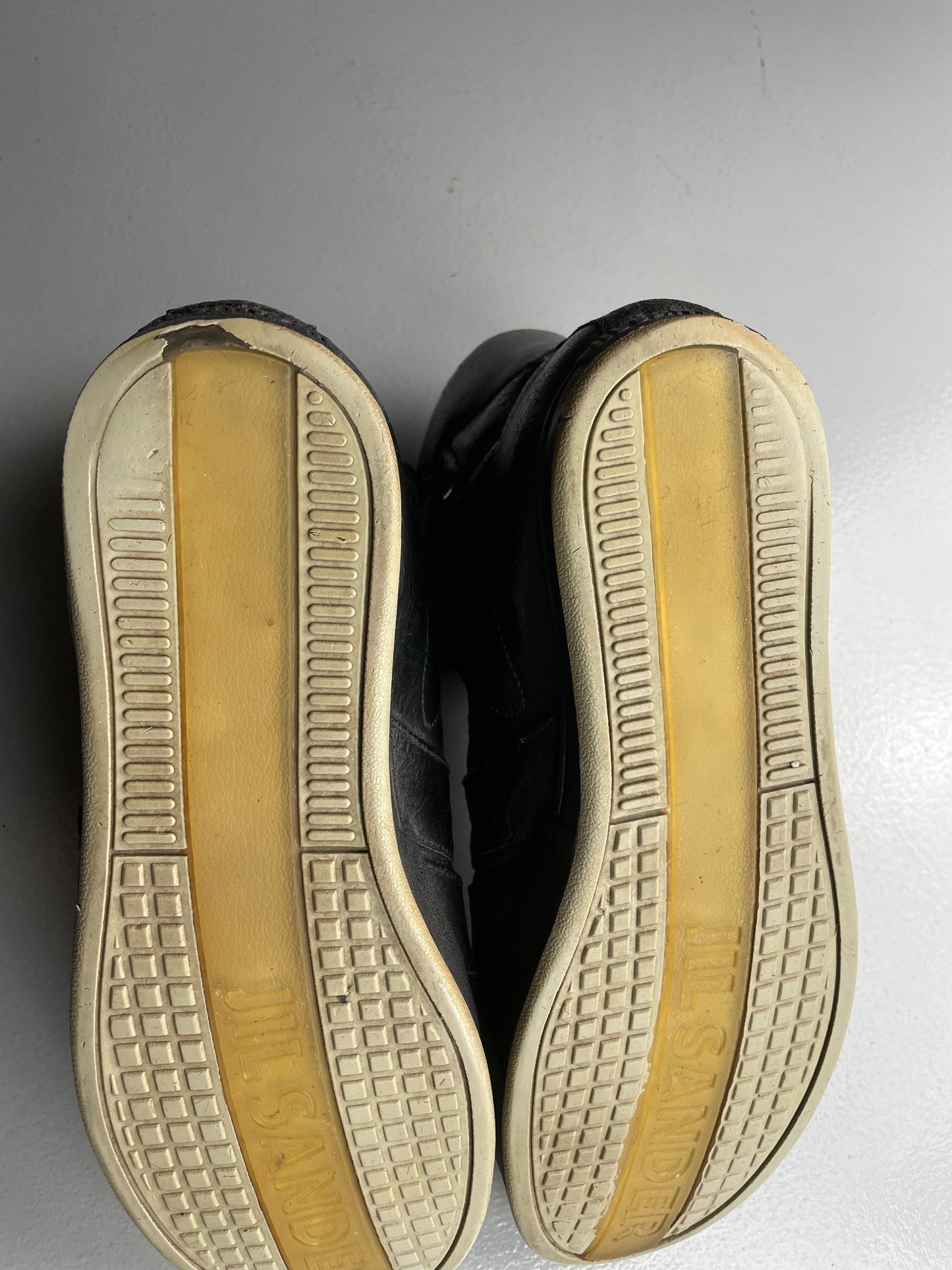 vintage Jil Sander leather high top sneakers - size 42.5