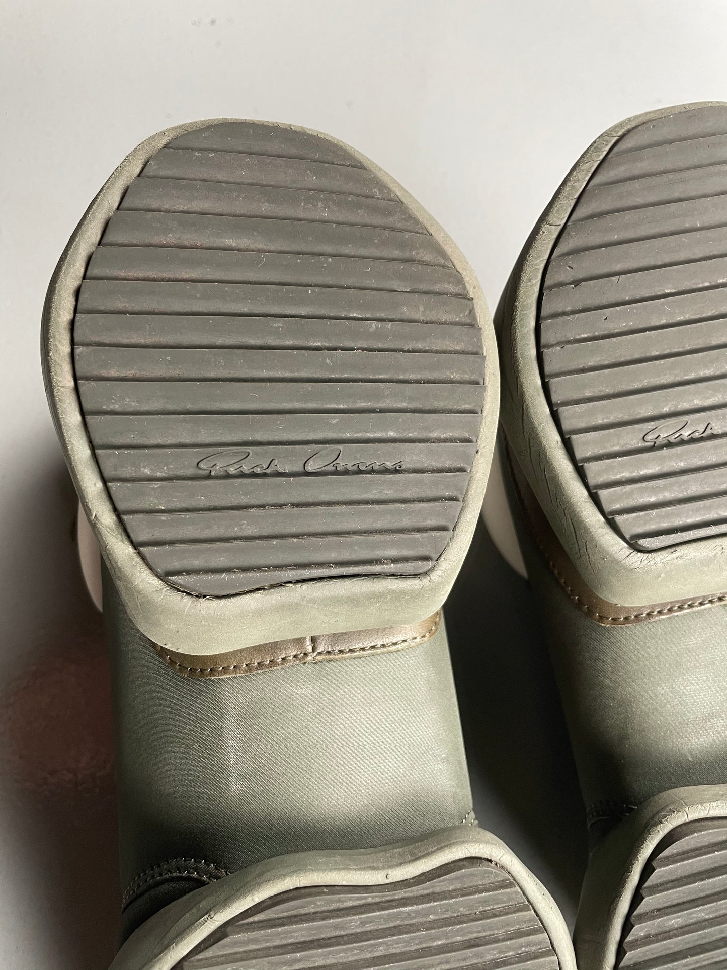 adidas x Rick Owens S/S 2016 Tech Runner (Earth Green) - size 39 1/3