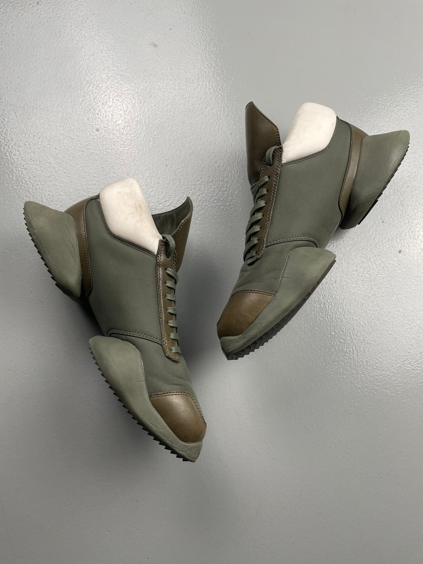 adidas x Rick Owens S/S 2016 Tech Runner (Earth Green) - size 39 1/3