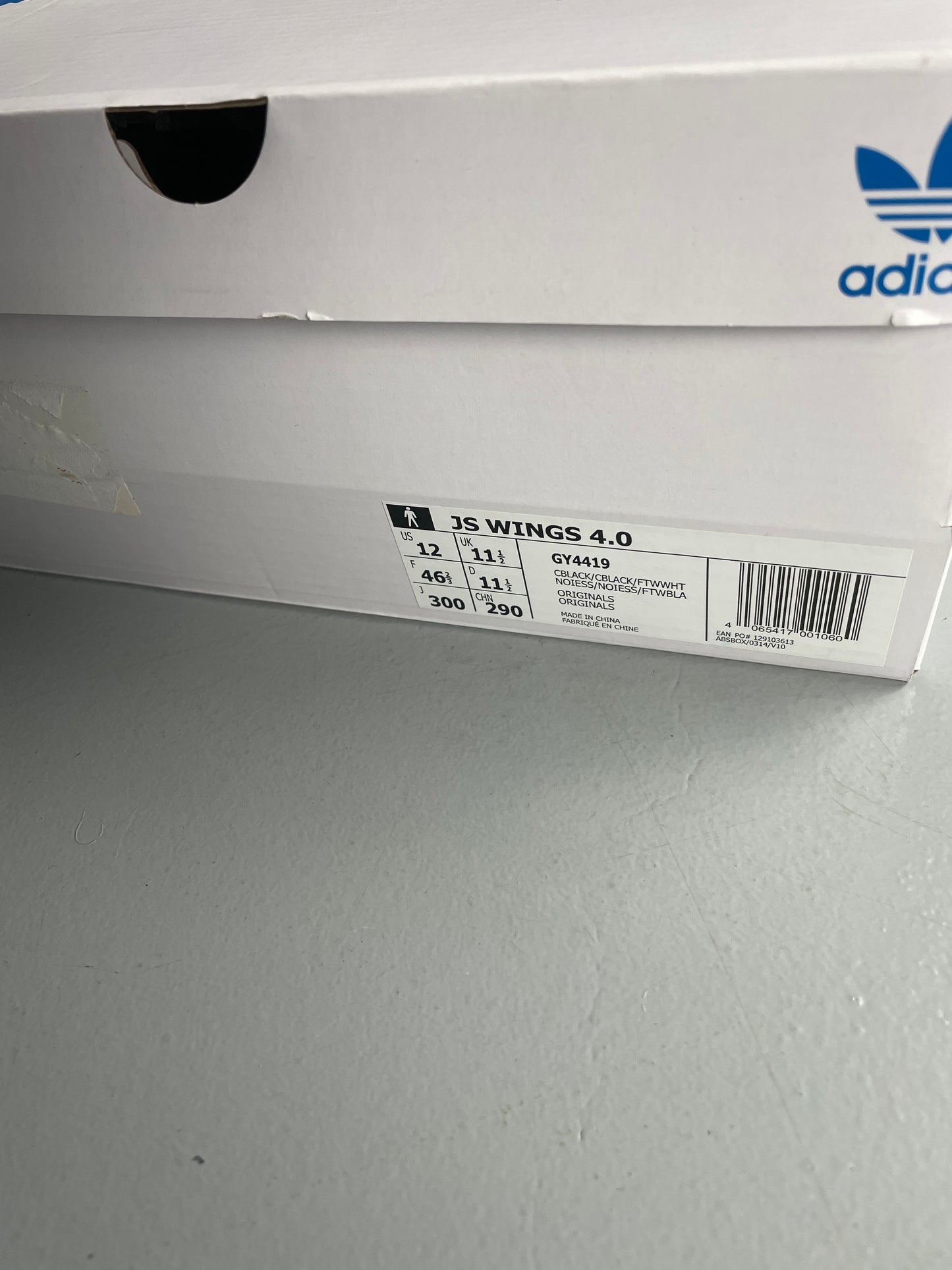 adidas Originals by Jeremy Scott 2022 JS Wings 4.0 (black) - size 46 2/3