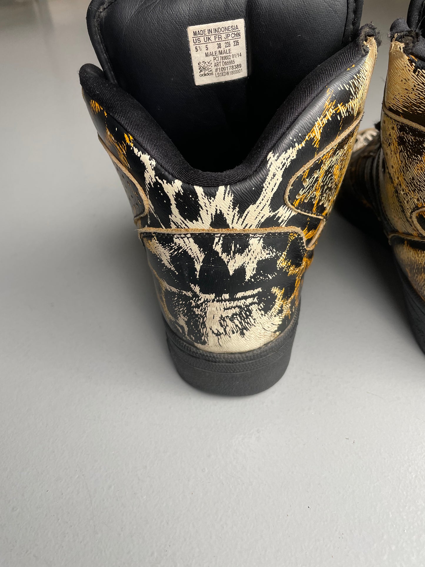 adidas Originals by Jeremy Scott S/S 2014 JS Instinct Hi (leopard) - size 38