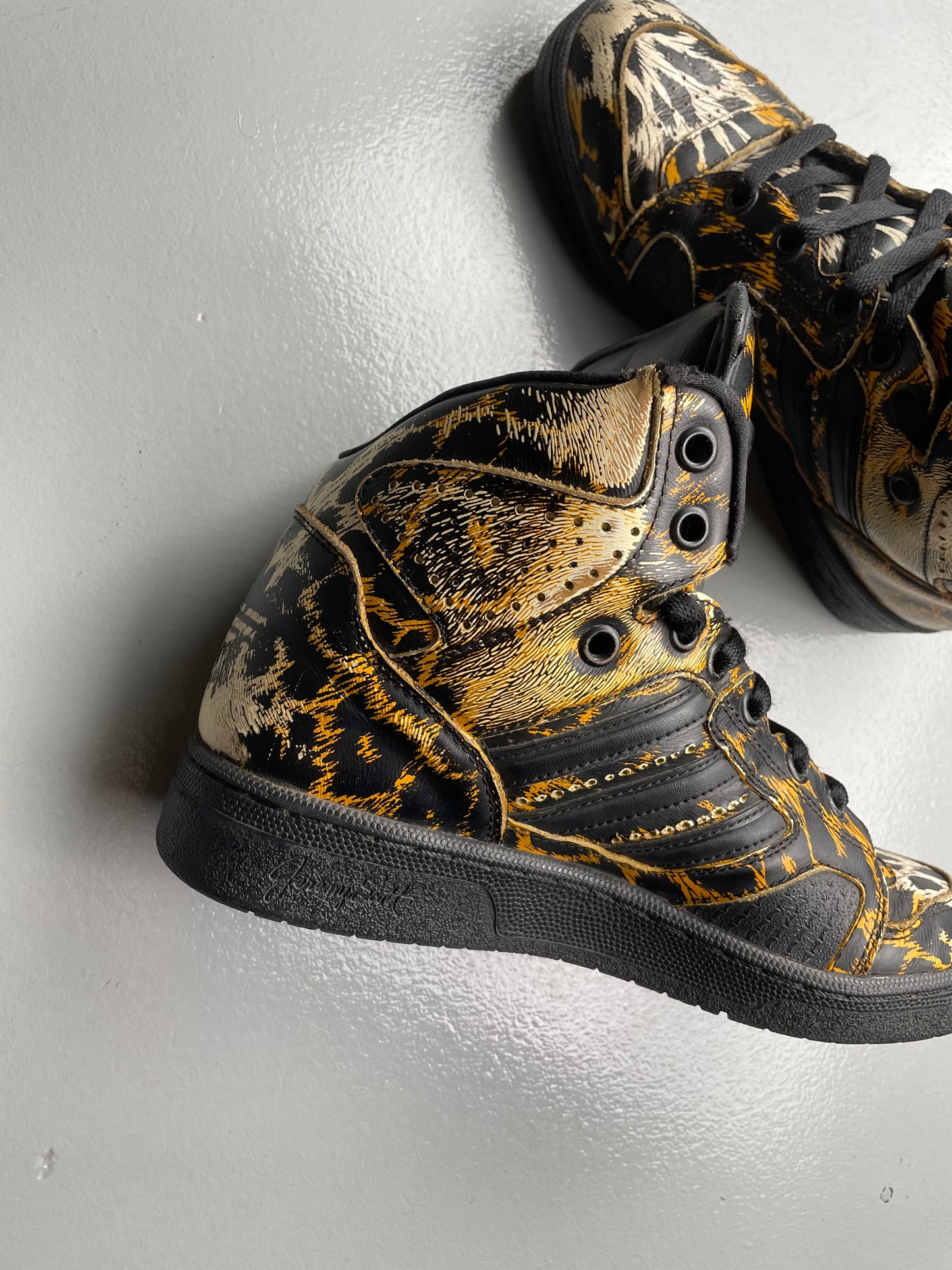 adidas Originals by Jeremy Scott S/S 2014 JS Instinct Hi (leopard) - size 38
