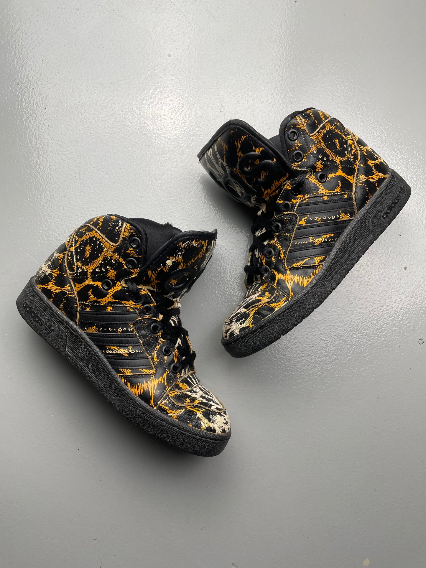 adidas Originals by Jeremy Scott S/S 2014 JS Instinct Hi (leopard) - size 38