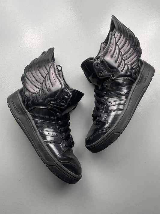 adidas Originals by Jeremy Scott S/S 2013 JS Wings 2.0 "Patent Black" - size 43 1/3