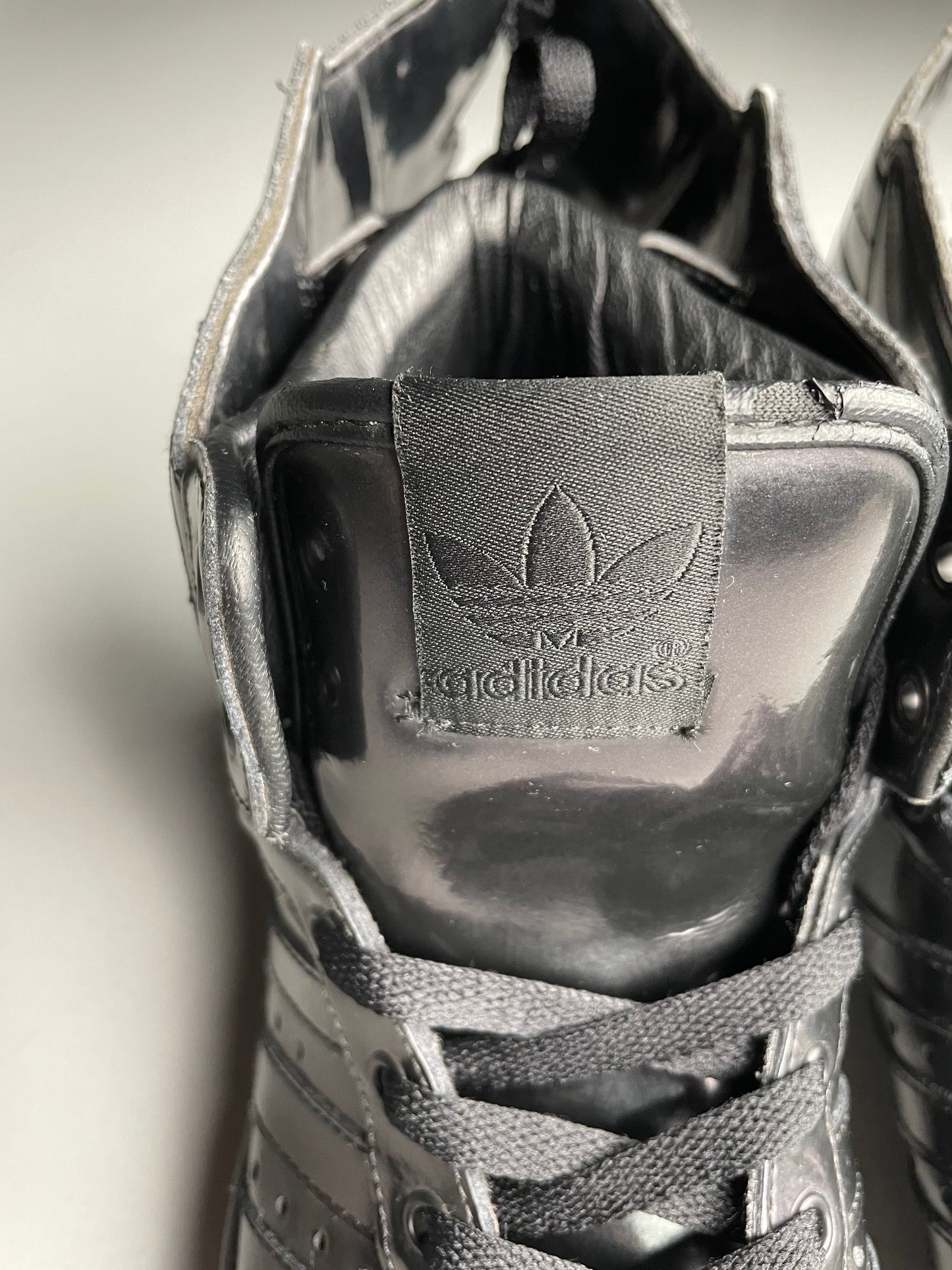 adidas Originals by Jeremy Scott S/S 2013 JS Wings 2.0 "Patent Black" - size 43 1/3