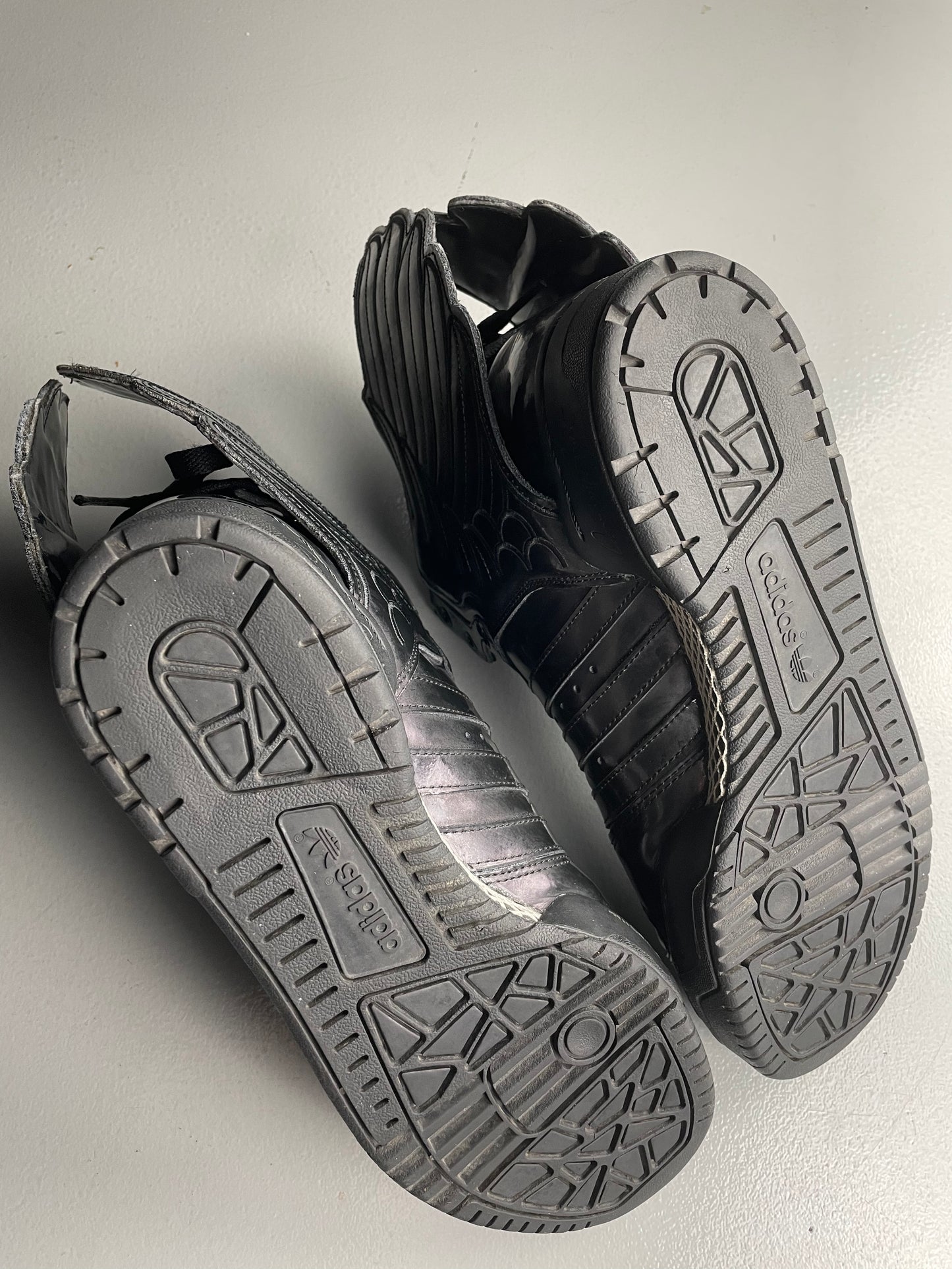 adidas Originals by Jeremy Scott S/S 2013 JS Wings 2.0 "Patent Black" - size 43 1/3