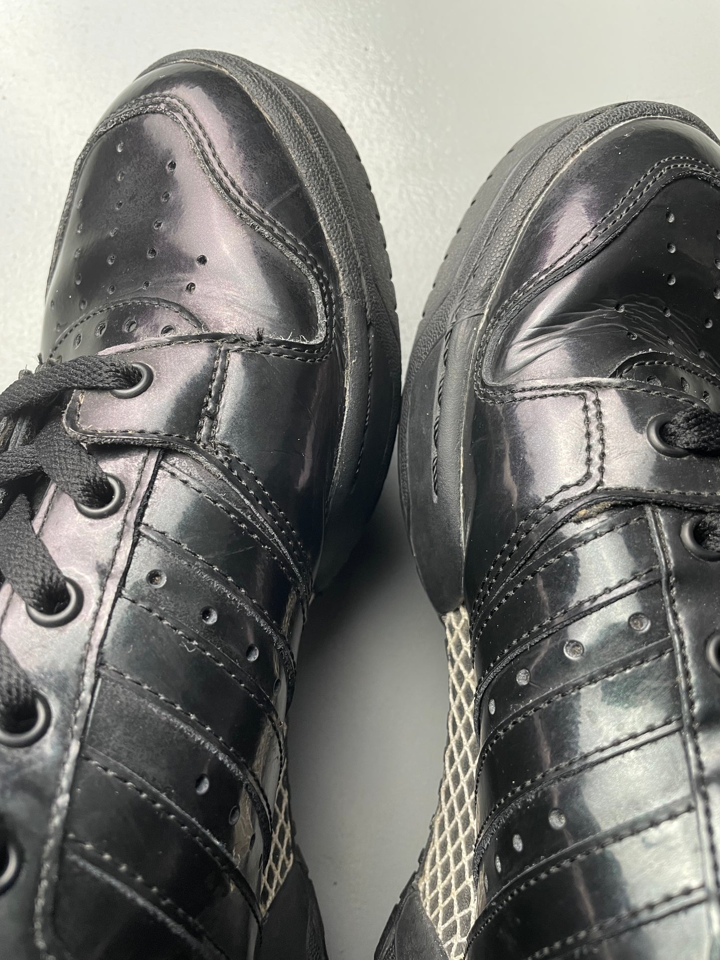 adidas Originals by Jeremy Scott S/S 2013 JS Wings 2.0 "Patent Black" - size 43 1/3