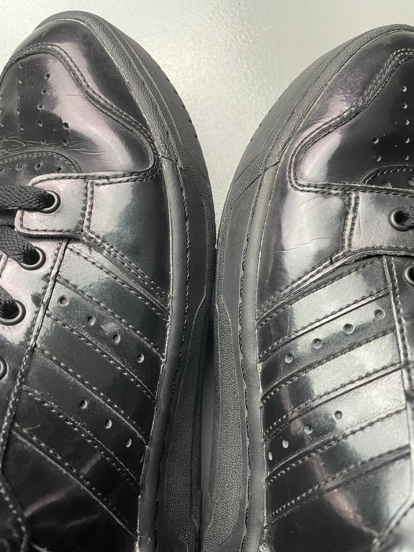 adidas Originals by Jeremy Scott S/S 2013 JS Wings 2.0 "Patent Black" - size 43 1/3