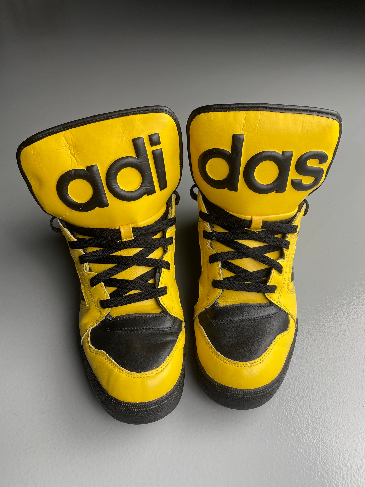 adidas Originals by Jeremy Scott S/S 2012 JS Instinct Hi (black/yellow) - size 43 1/3