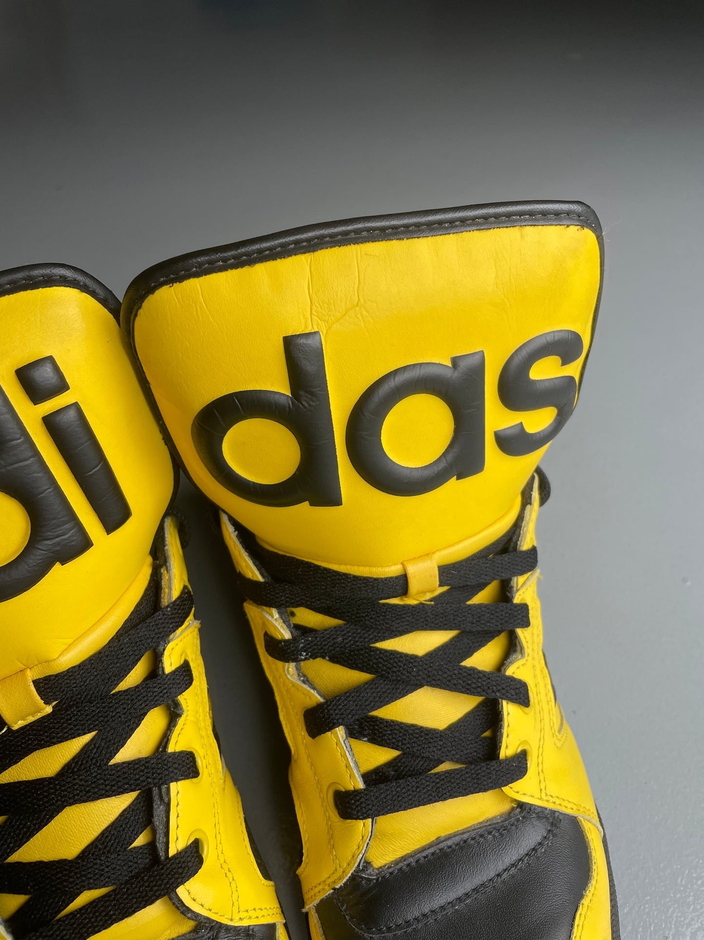 adidas Originals by Jeremy Scott S/S 2012 JS Instinct Hi (black/yellow) - size 43 1/3